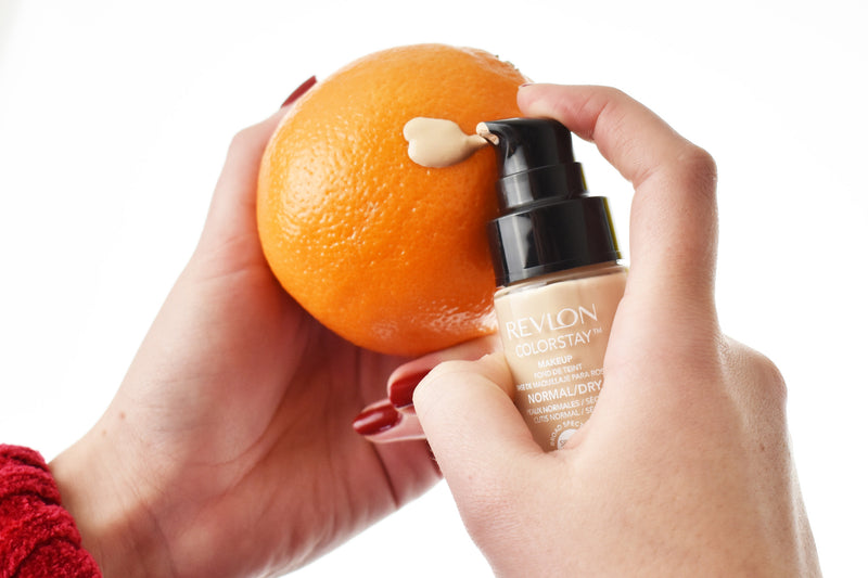 Make-up aanbrengen met een sinaasappel
