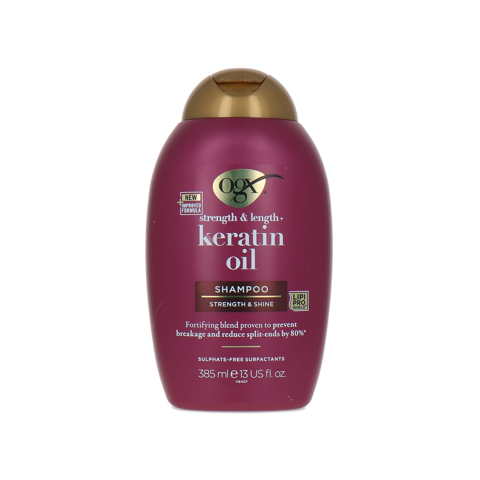 OGX Strength & Length Keratin Oil Shampoo - 385 ml