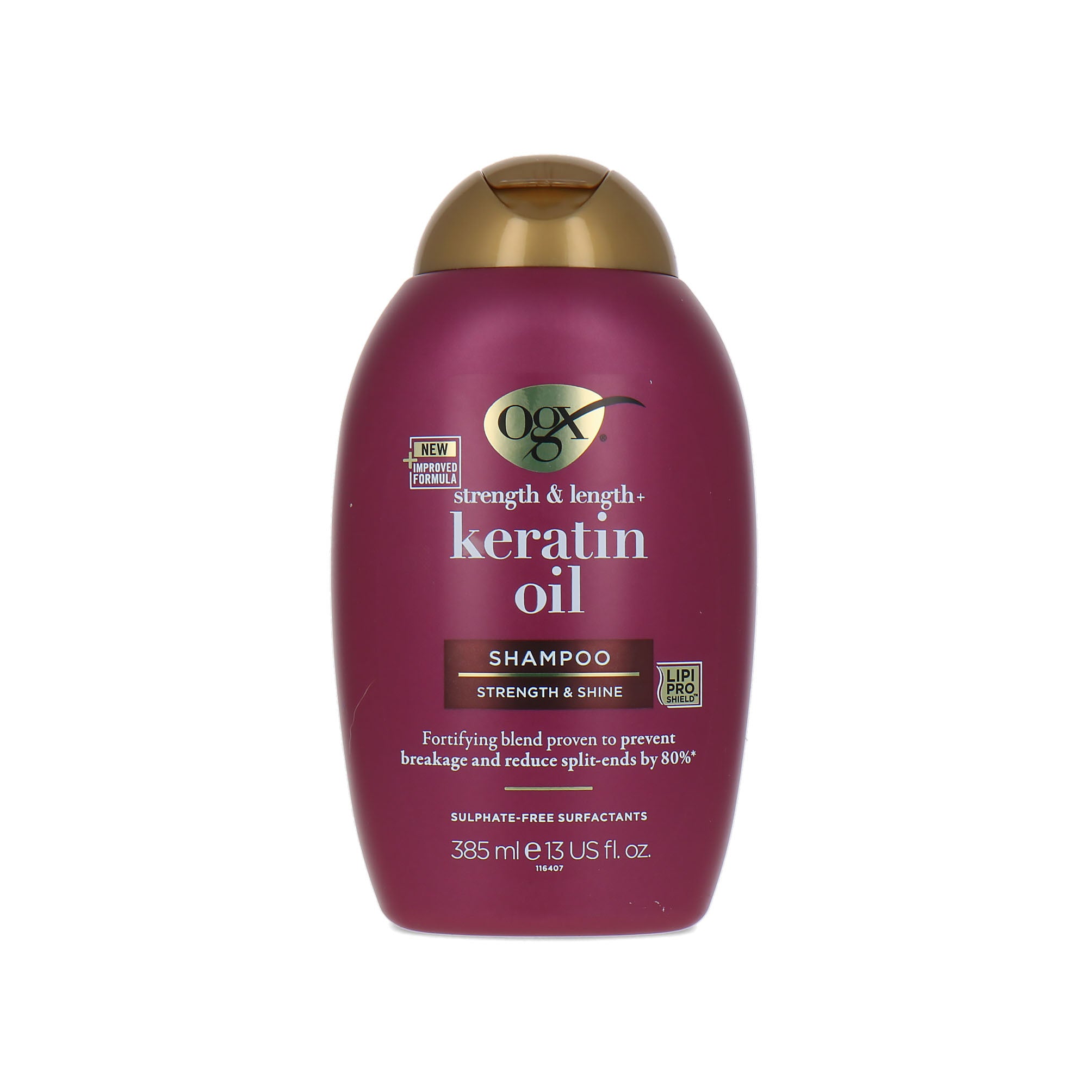 OGX Strength & Length Keratin Oil Shampoo - 385 ml
