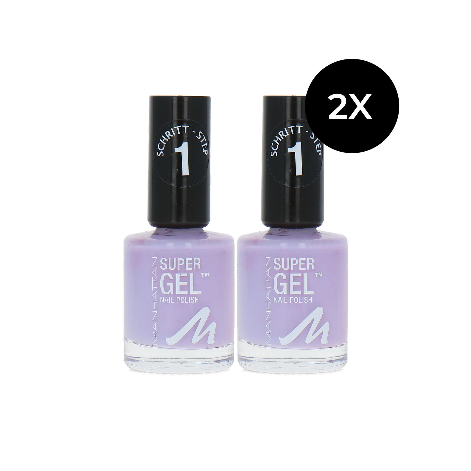 Manhattan Supergel Nagellak - 290 Purple Haze (set van 2)