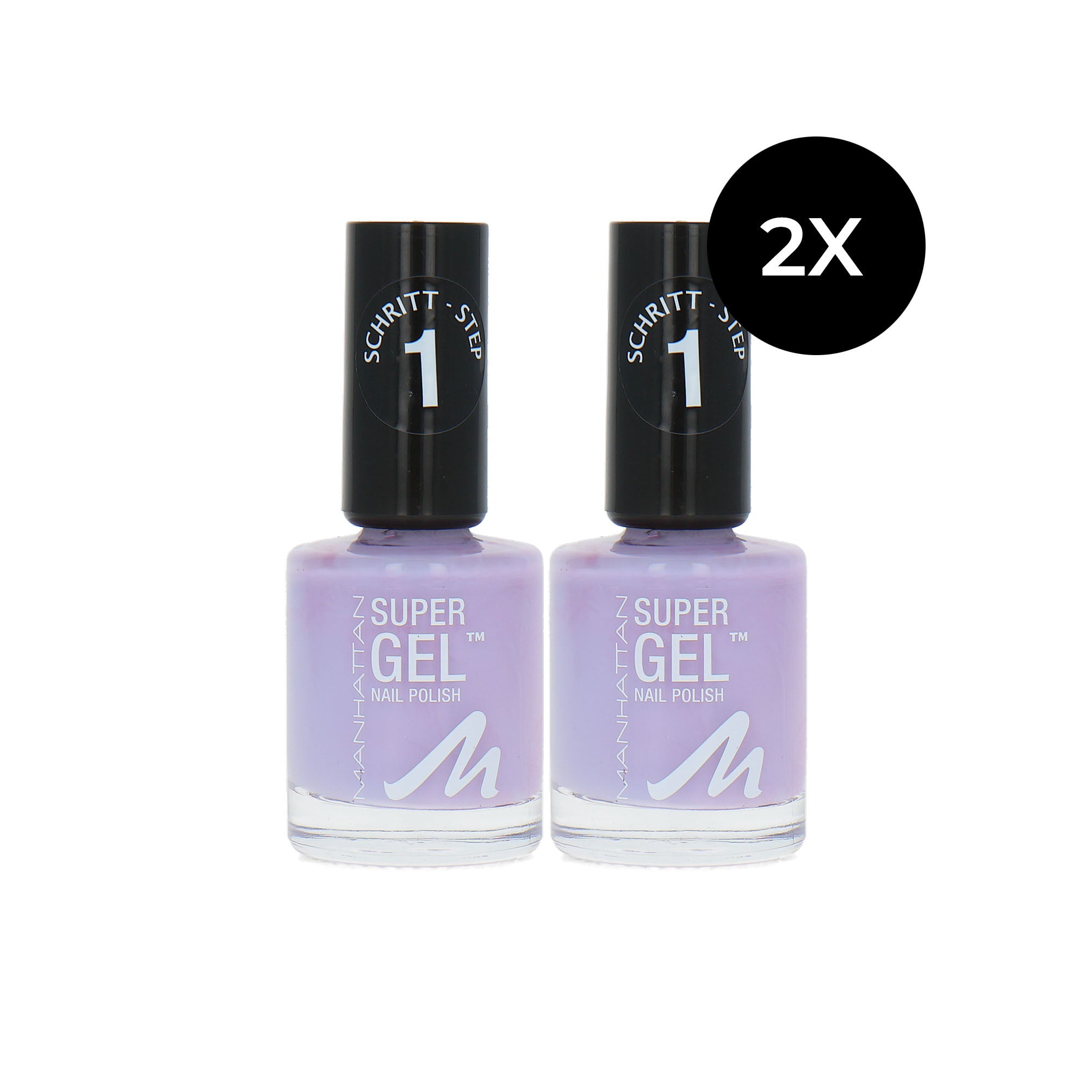 Manhattan Supergel Nagellak - 290 Purple Haze (set van 2)
