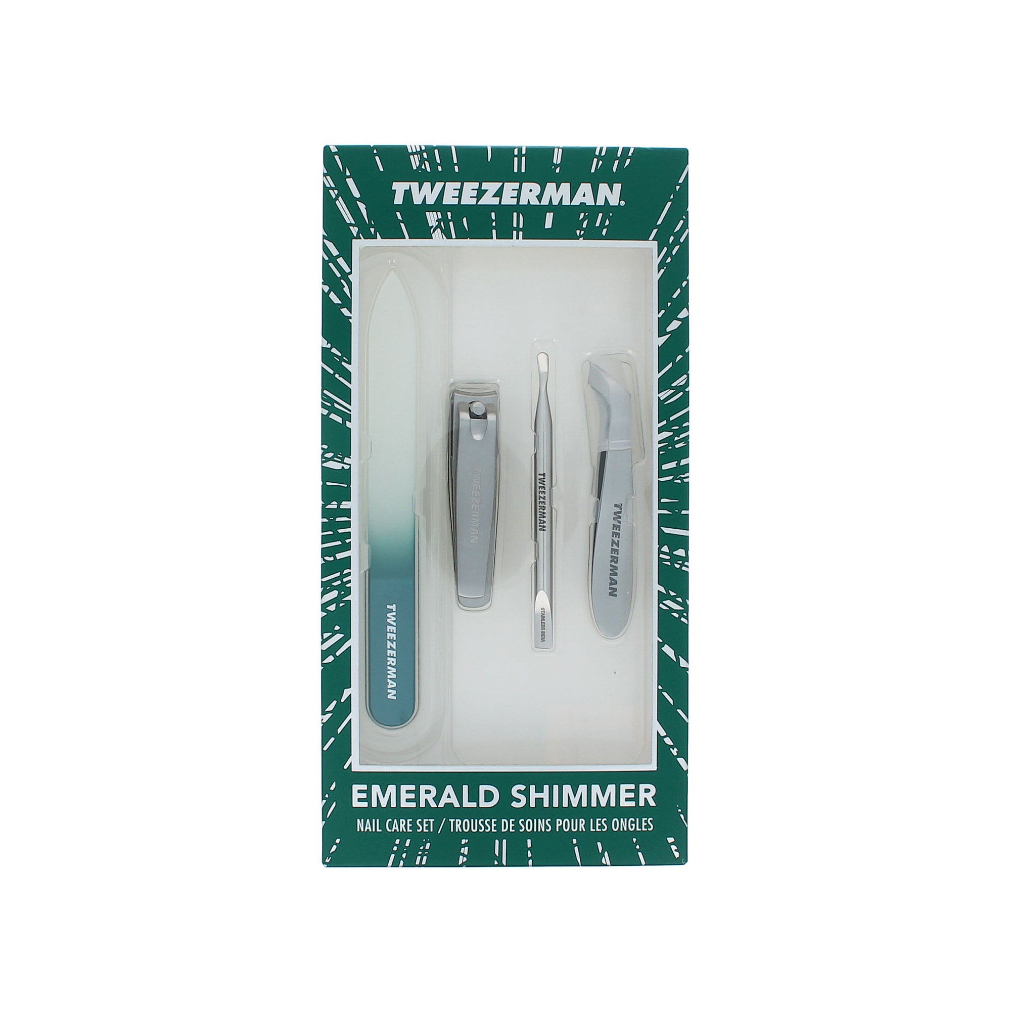 Tweezerman Emerals Shimmer Nail Care Set
