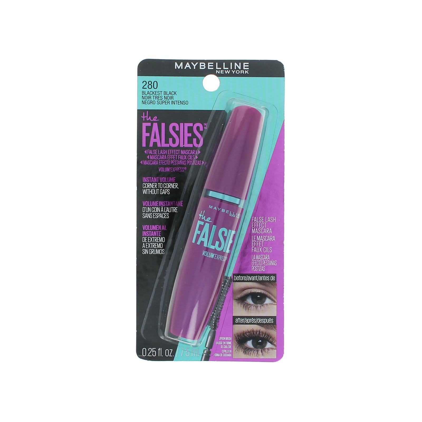 Maybelline Volum'Express The Falsies Mascara - 280 Blackest Black
