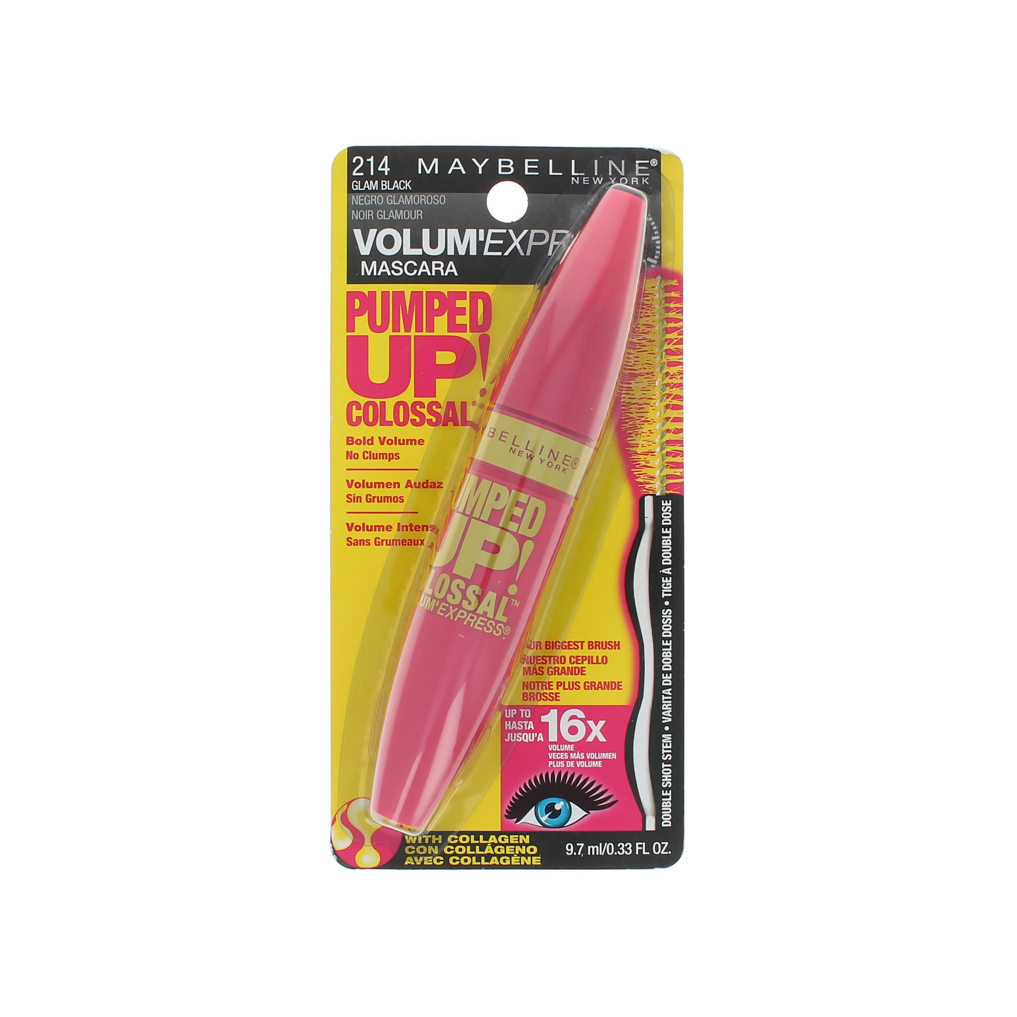 Maybelline Colossal Pumped Up Mascara - 214 Glam Black