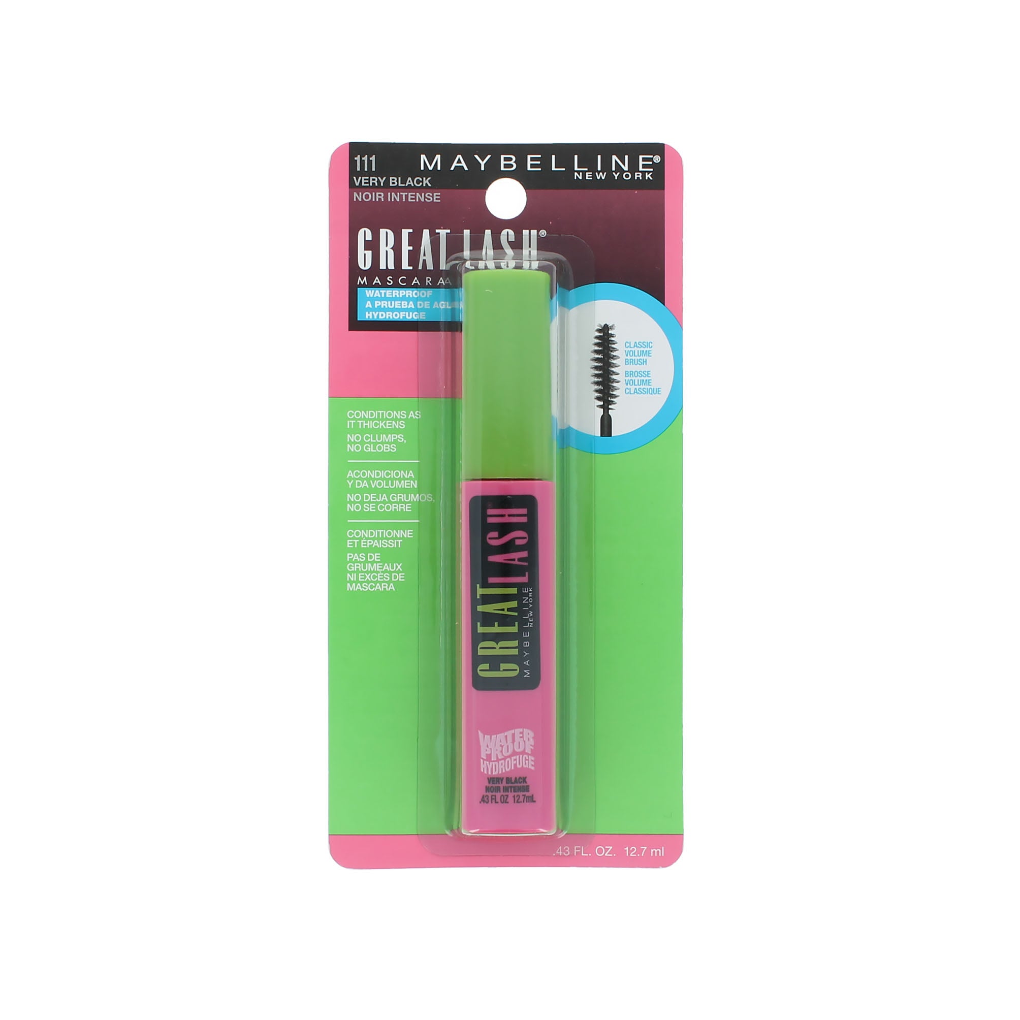 Maybelline Great Lash Waterproof Mascara - 111 Very Black