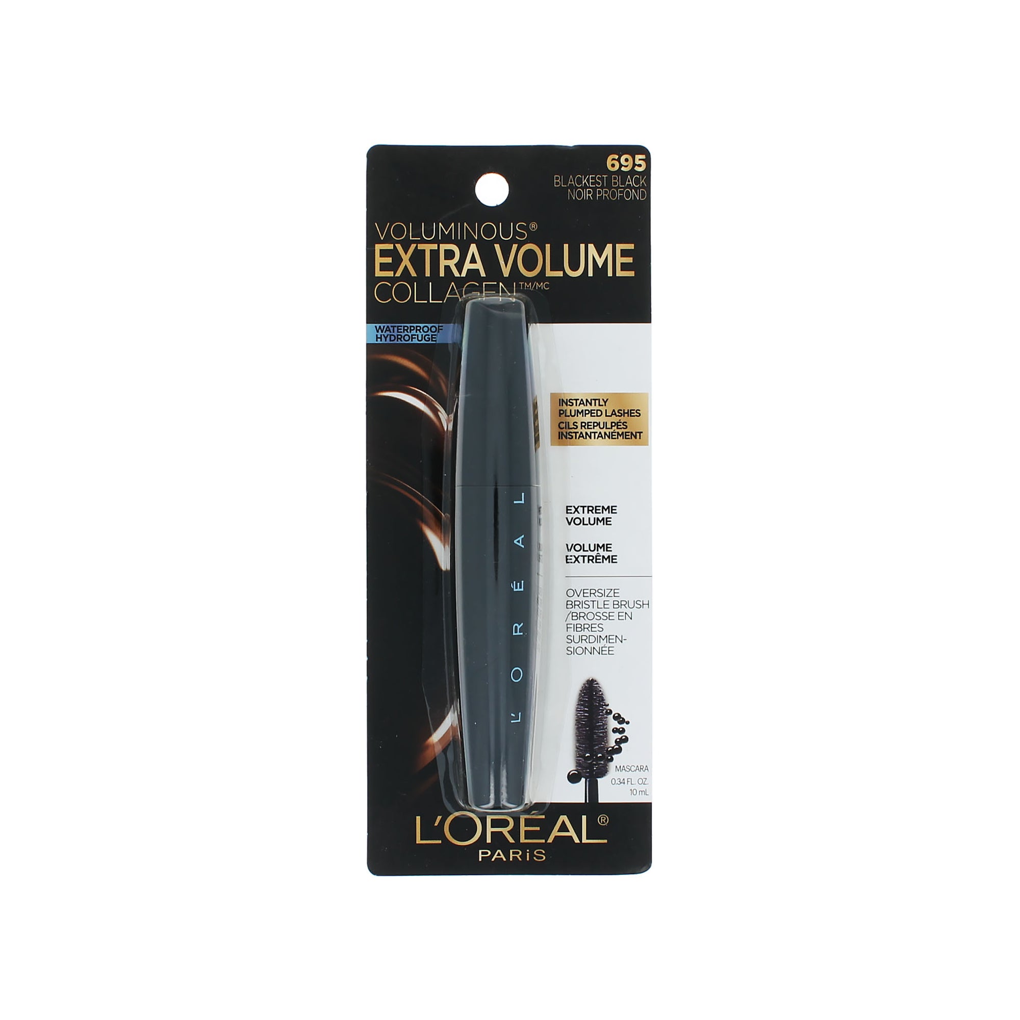 L'Oréal Voluminous Extra Volume Collagen Waterproof Mascara - 695 Blackest Black