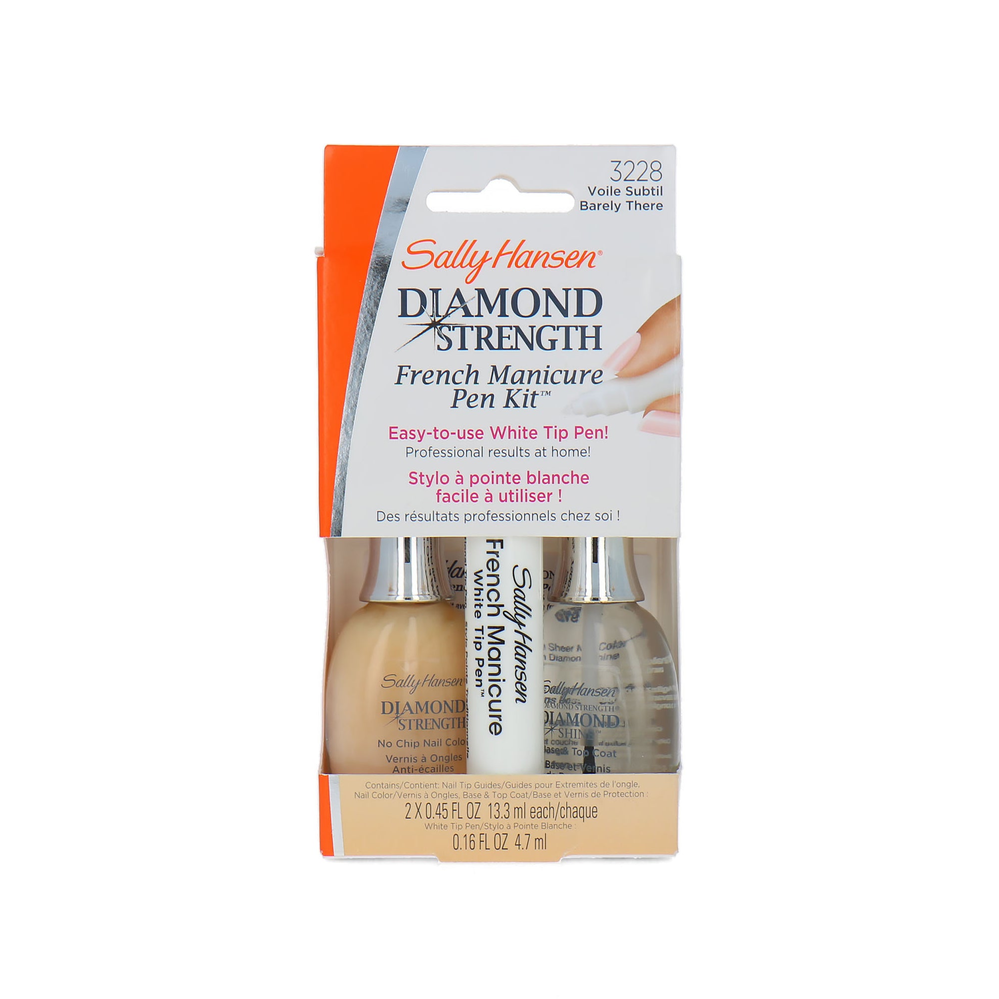 Sally Hansen Diamond Strength Franch Manicure Pen Kit - 3228 Barely There