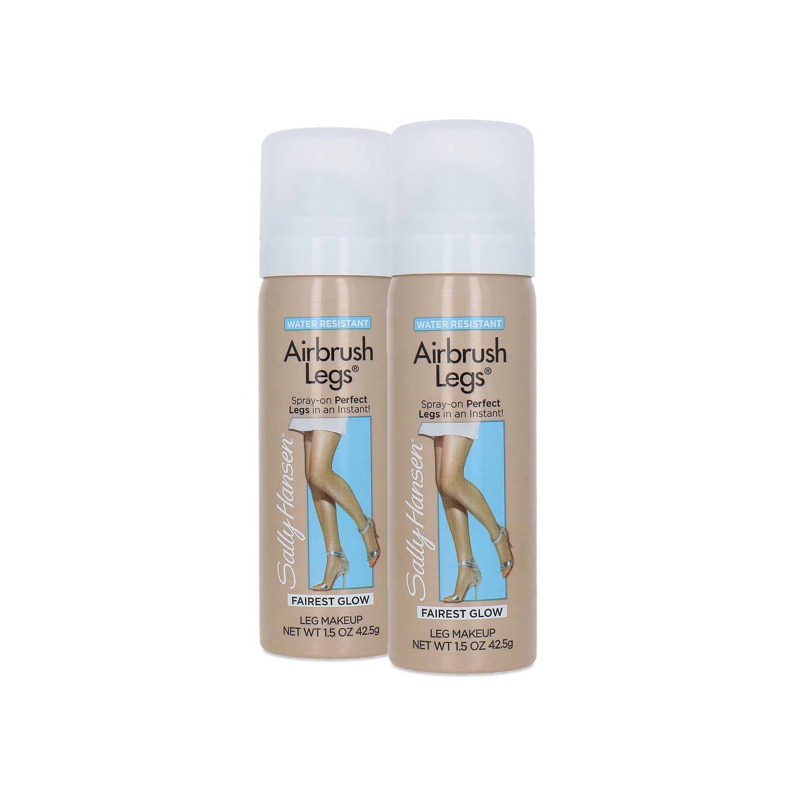 Sally Hansen Airbrush Legs Spray-On Perfect Legs 45 ml - Fairest Glow (2 Stuks)