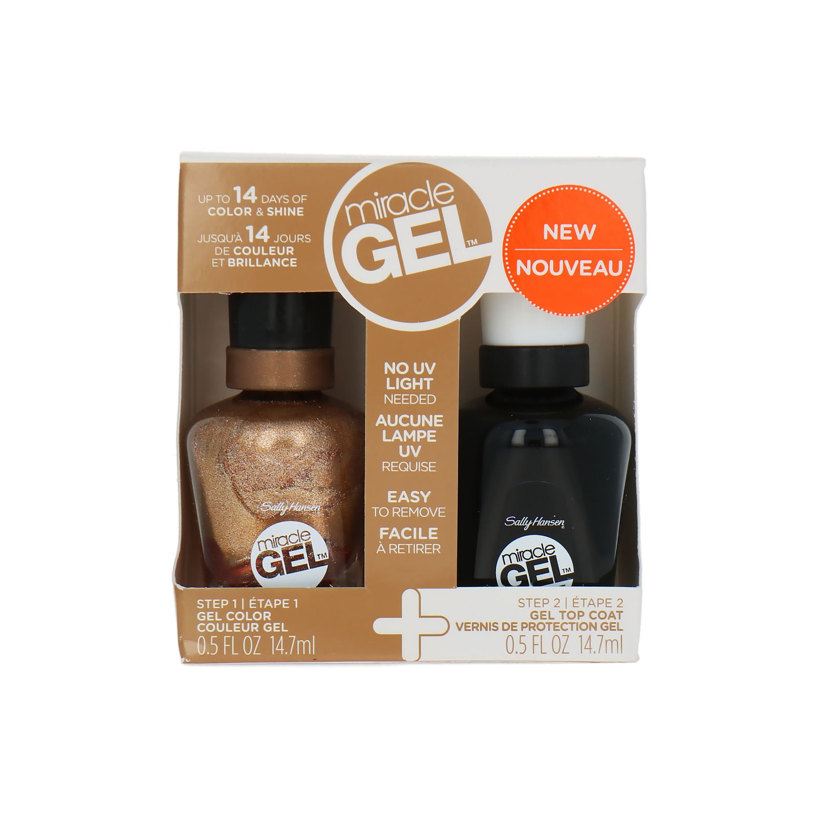 Sally Hansen Miracle Gel Duopack Nagellak - 151 Bronze & Effect