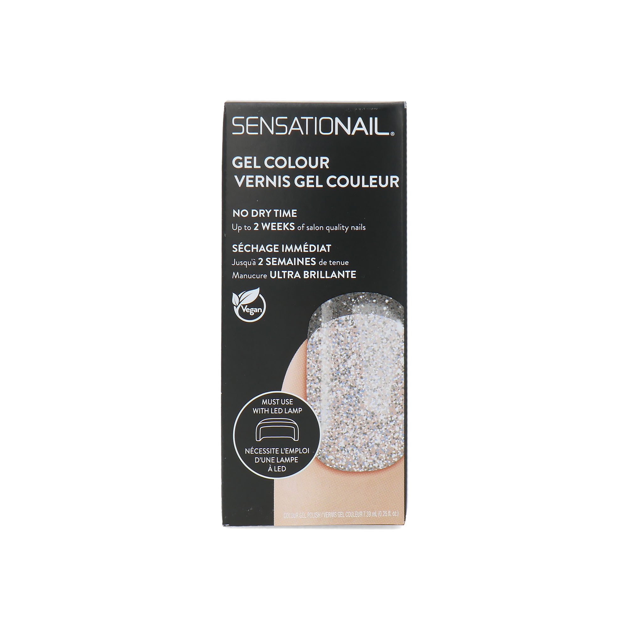 Sensationail Gel Color Nagellak - 71740 Silver Glitter