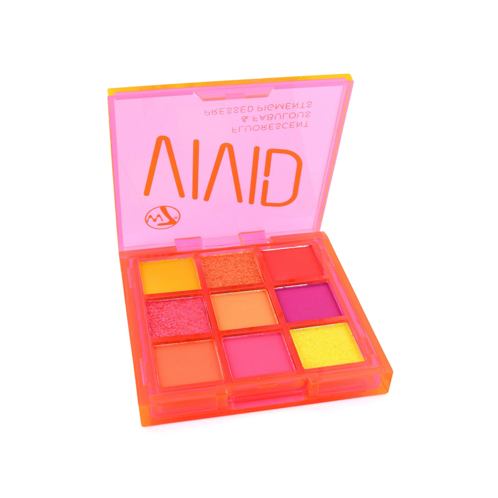 W7 Vivid Pressed Pigment Oogschaduw Palette - Outrageous Ornage
