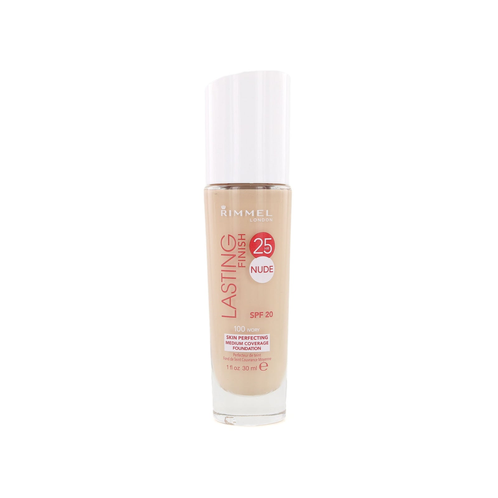 Rimmel Lasting Finish 25 HR Nude Foundation - 100 Ivory