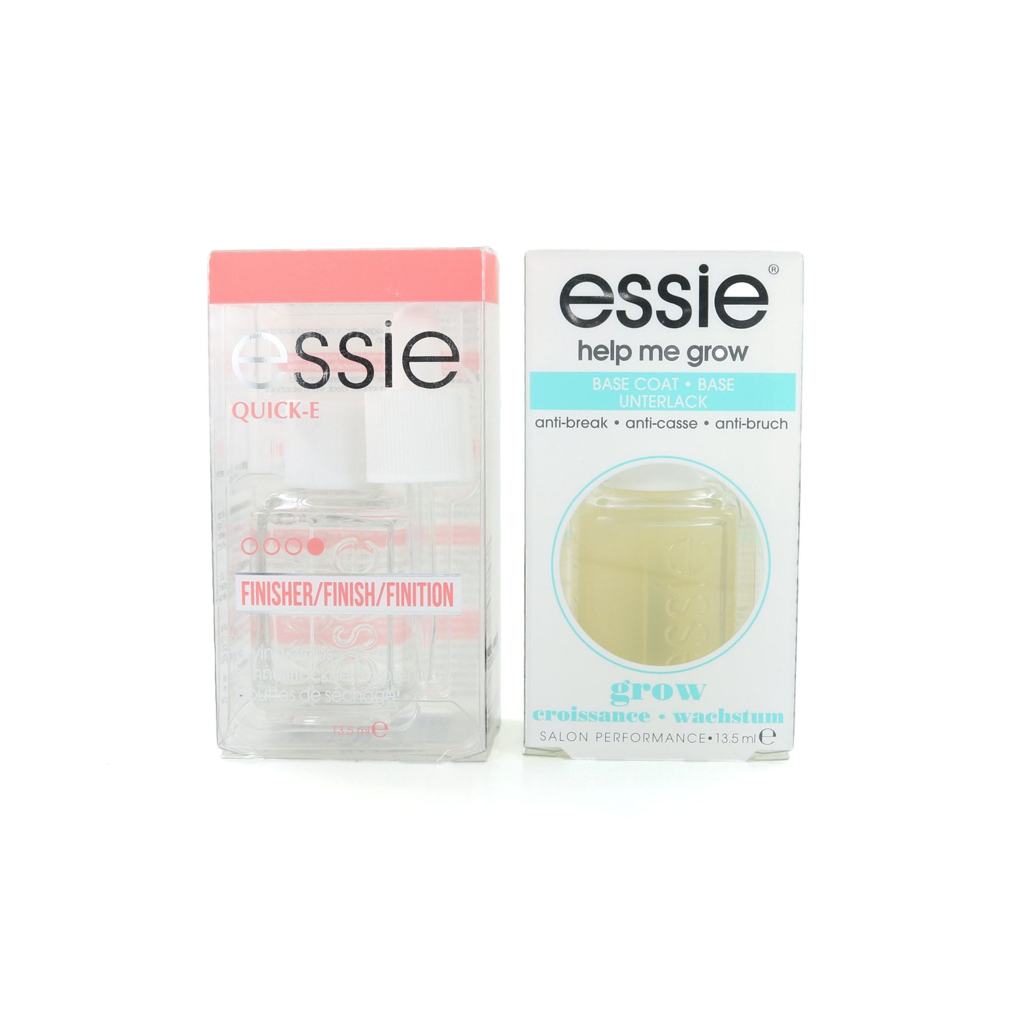 Essie Quick-E Drops & Help Me Grow Nagelverzorging (set van 2)