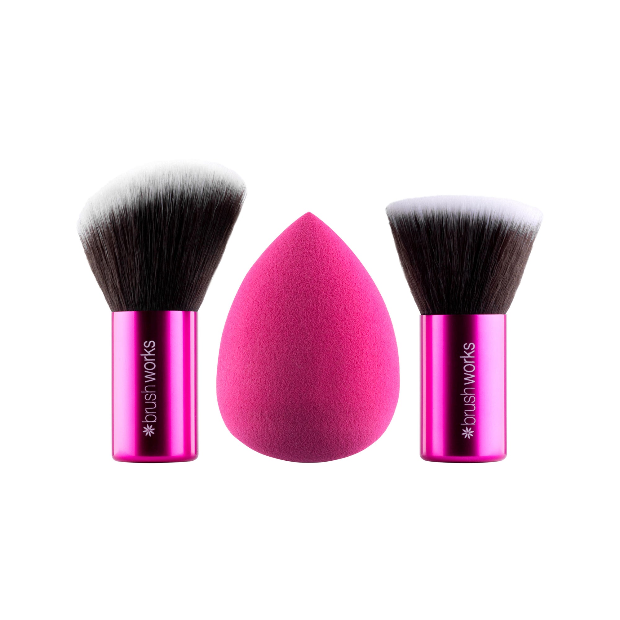 Brushworks HD Complexion Sponge & Kabuki Brush Set