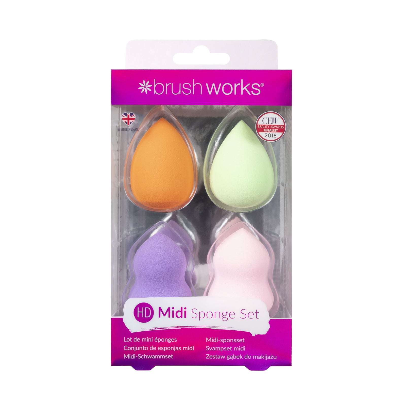 Brushworks HD Midi Blender Sponge Set