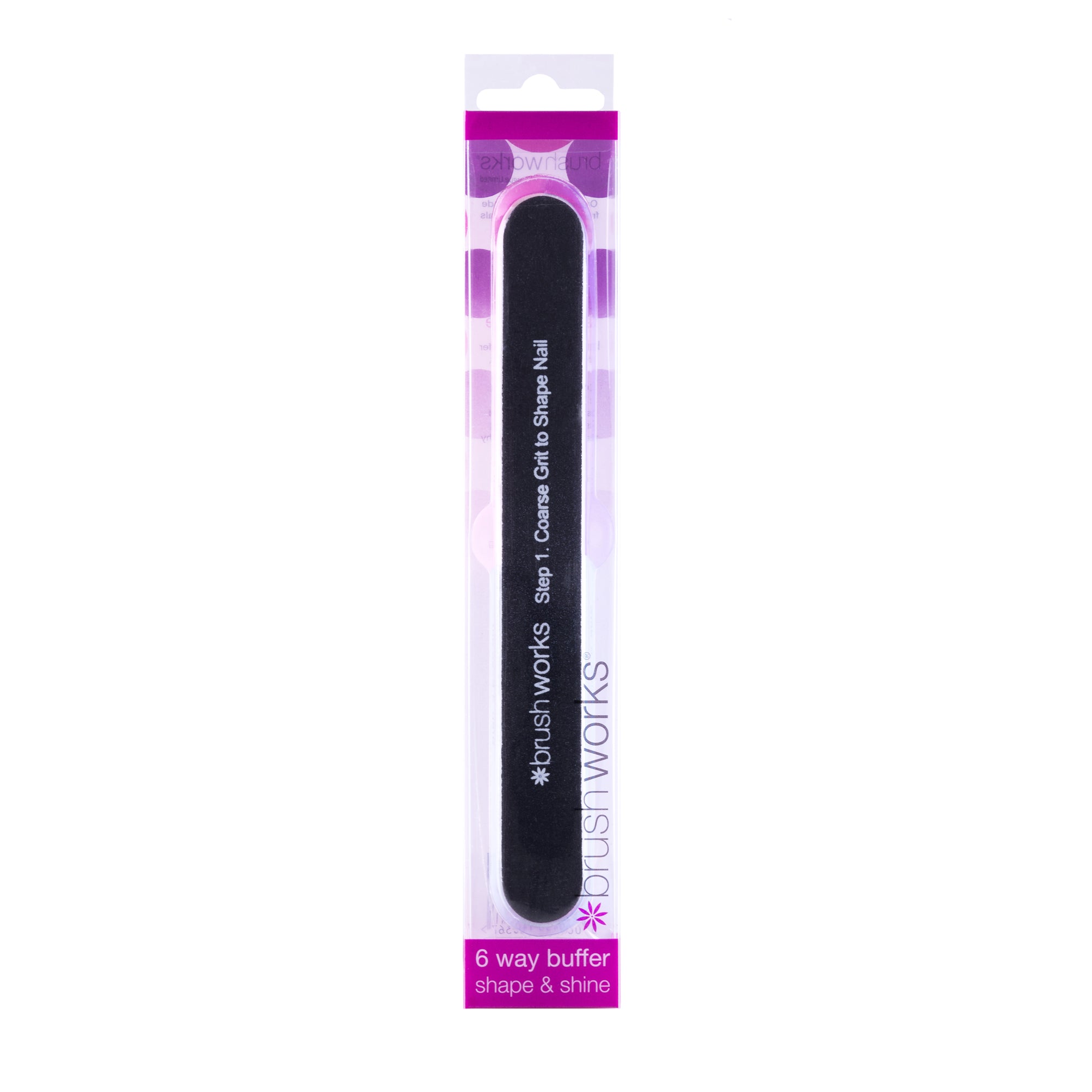 Brushworks 6 Sided Nagelvijl - Shape & Shine