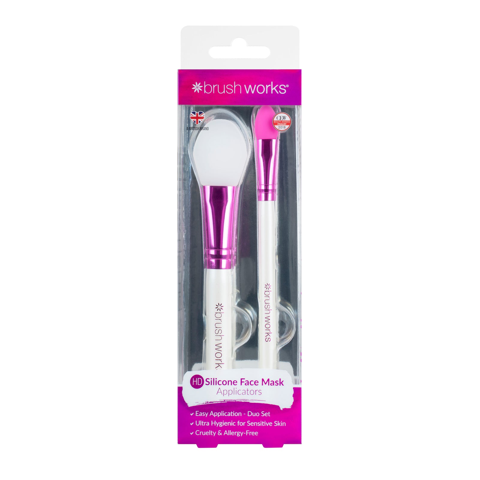 Brushworks Silicone Face Mask Applicators (2 Stuks)