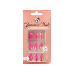 W7 Glamorous Nails - Flaming Coral (met nagellijm)