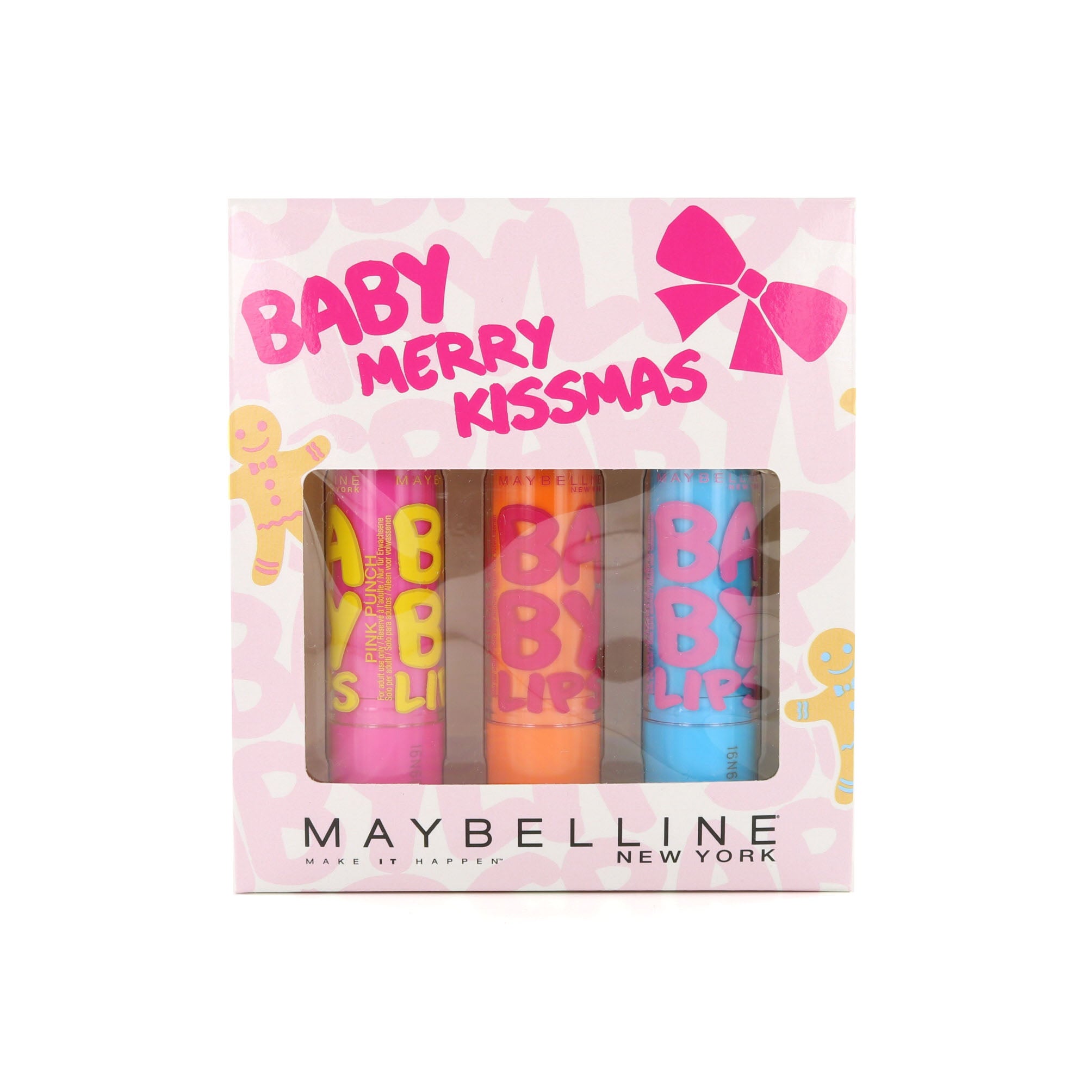 Maybelline Baby Lips Lipbalm - Hydrate / Cherry Me / Pink Punch (Cadeauset)