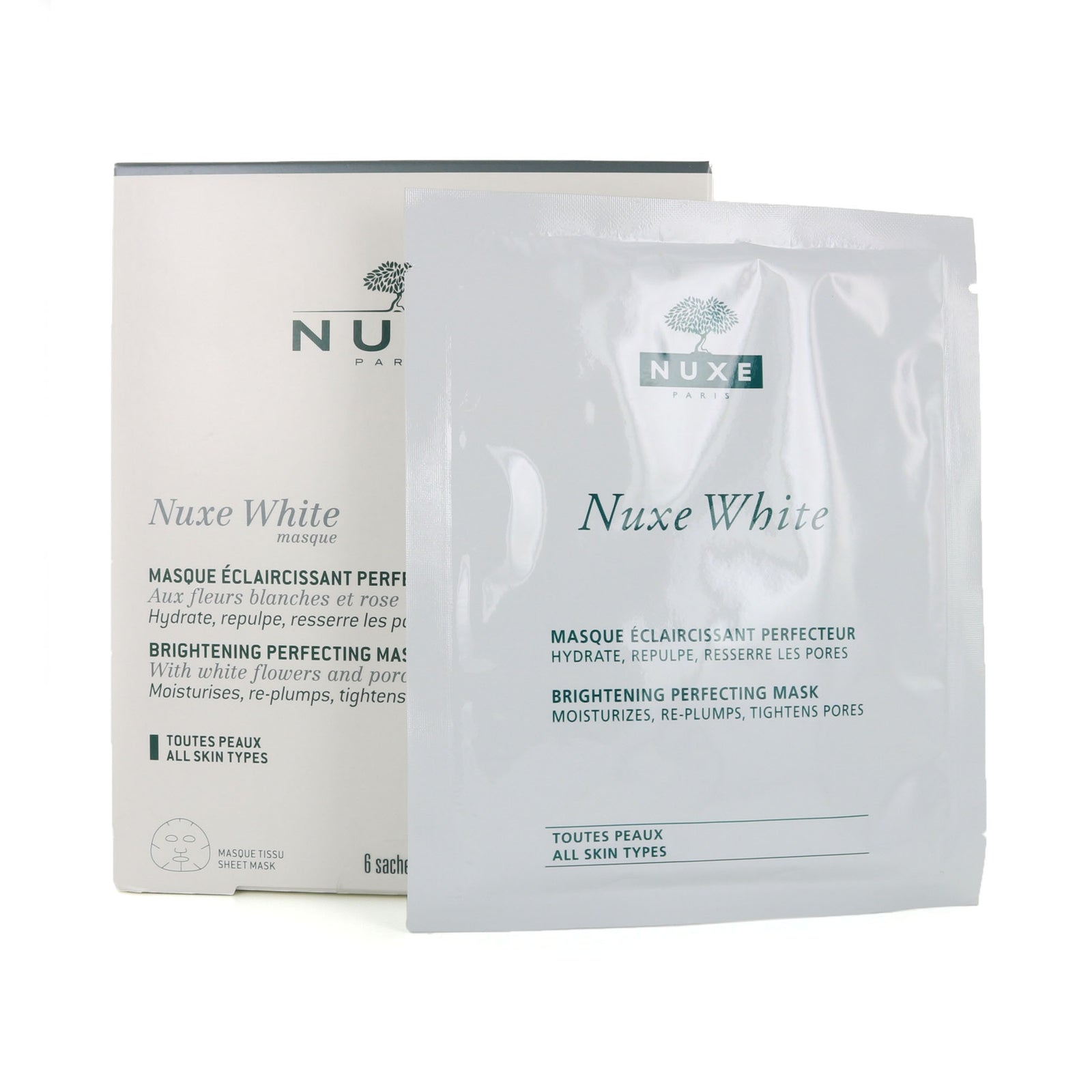 Nuxe White Brightening Perfecting Mask - 6 stuks