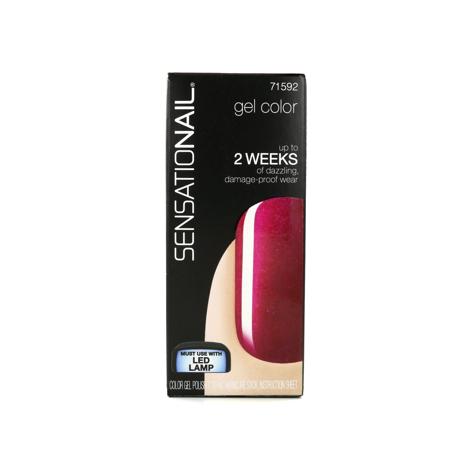 Sensationail Gel Color Nagellak - Raspberry Wine