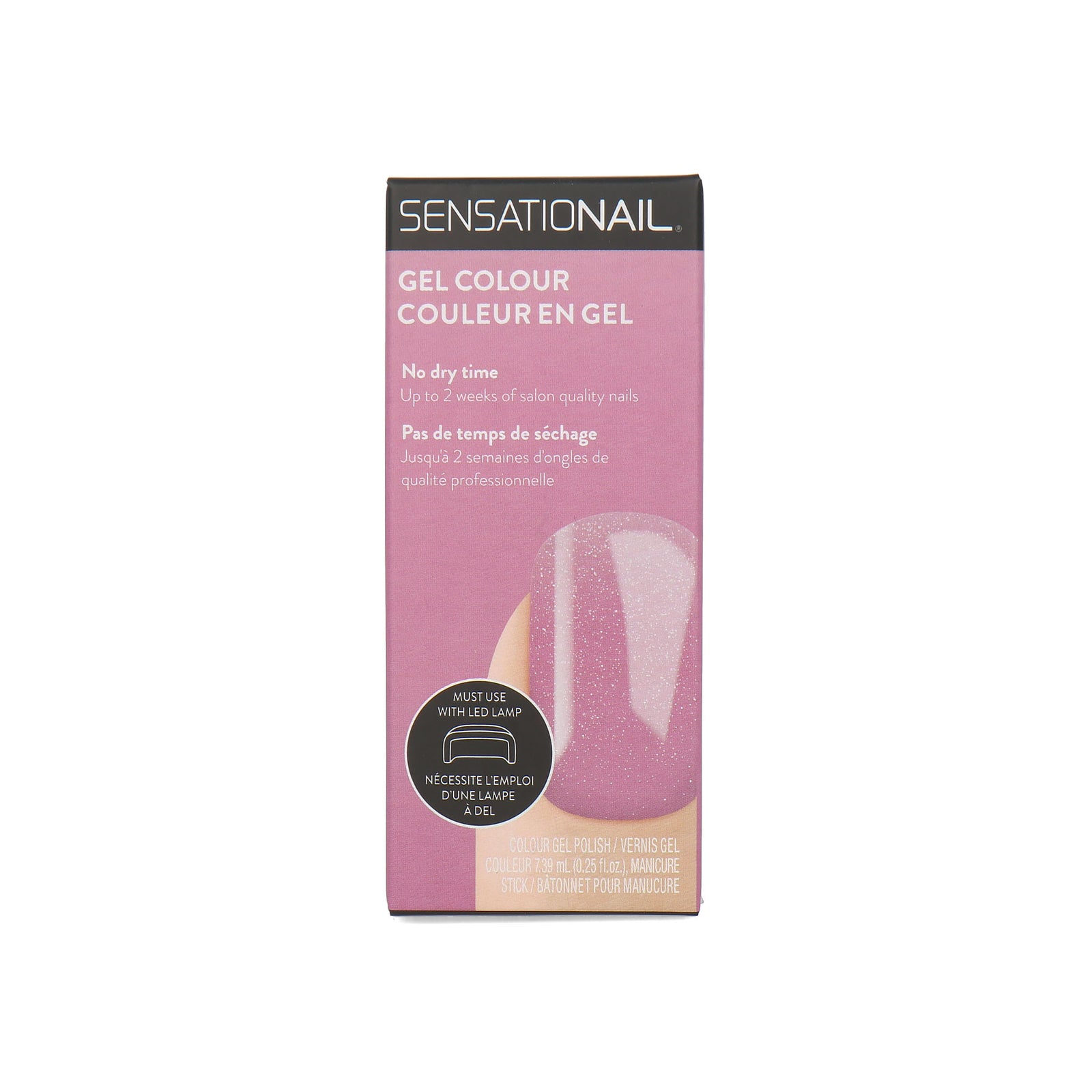 Sensationail Gel Color Nagellak - Metal Me Pink