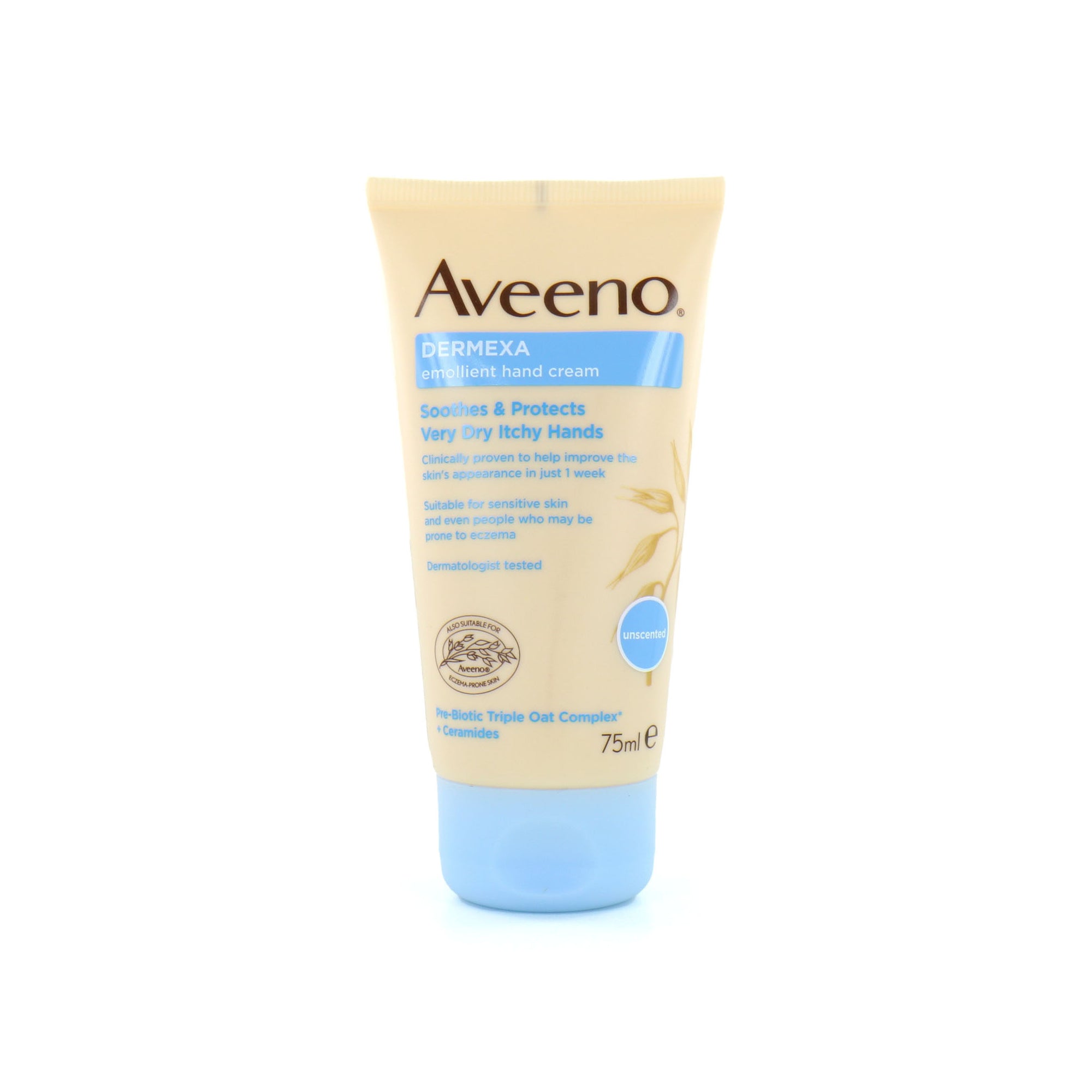 Aveeno Dermexa Emollient Hand Cream - 75 ml (voor droge en jeukende huid)
