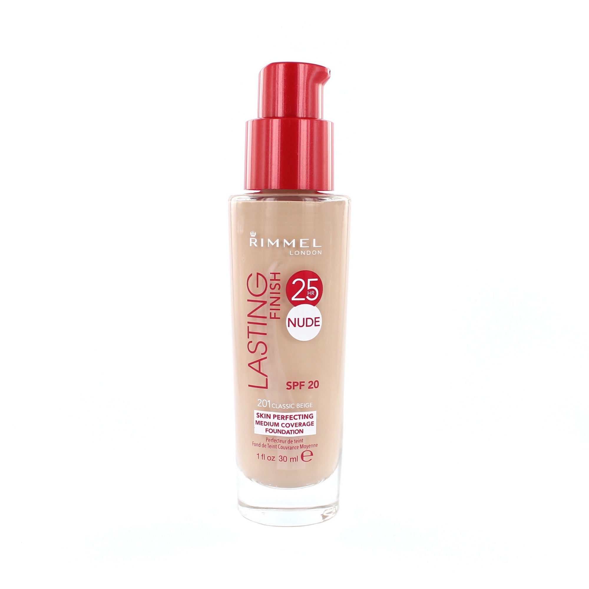 Rimmel Lasting Finish 25 HR Nude Foundation - 201 Classic Beige