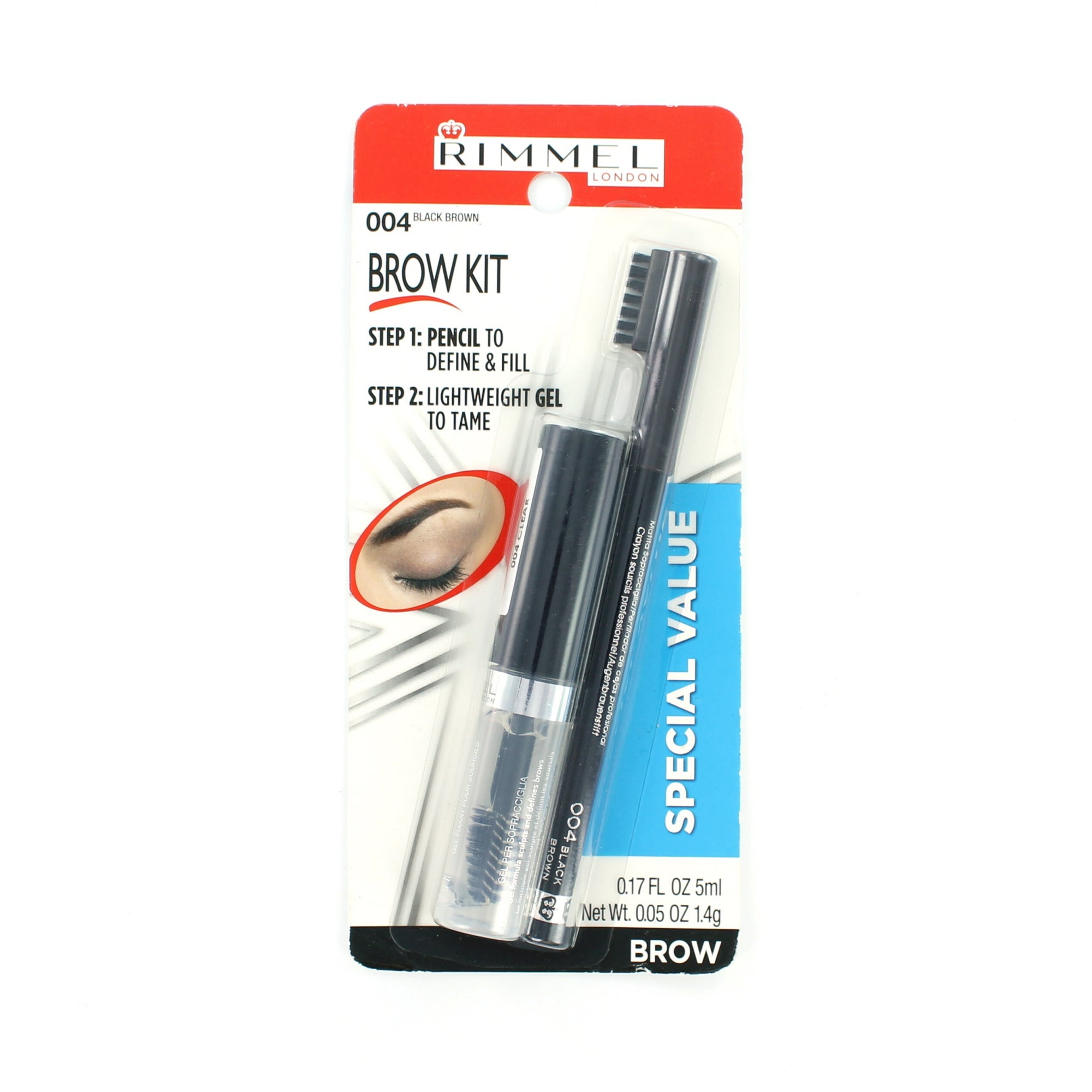 Rimmel Brow Kit - 004 Black Brown