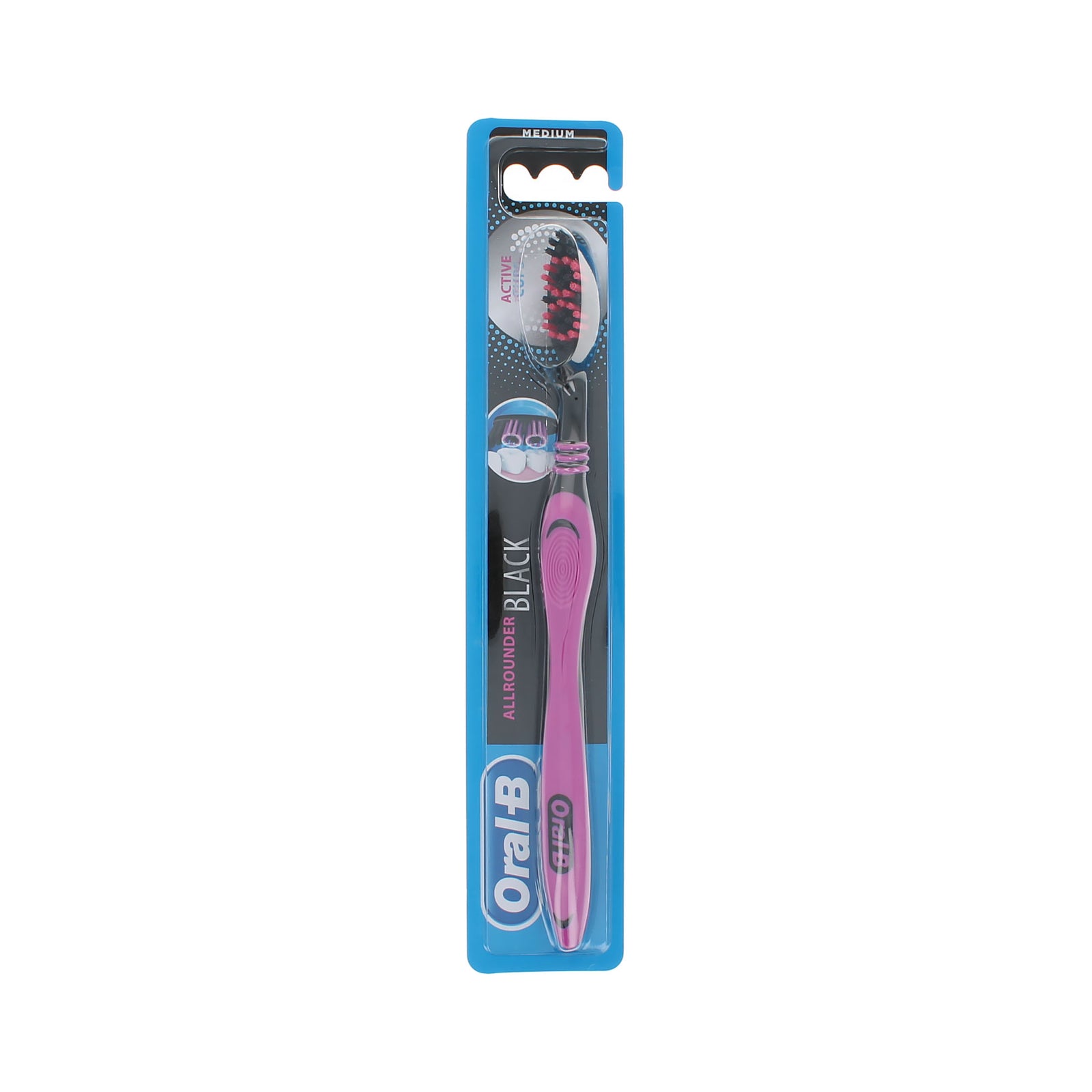 Oral-B Allrounder Black Tandenborstel - Medium Pink