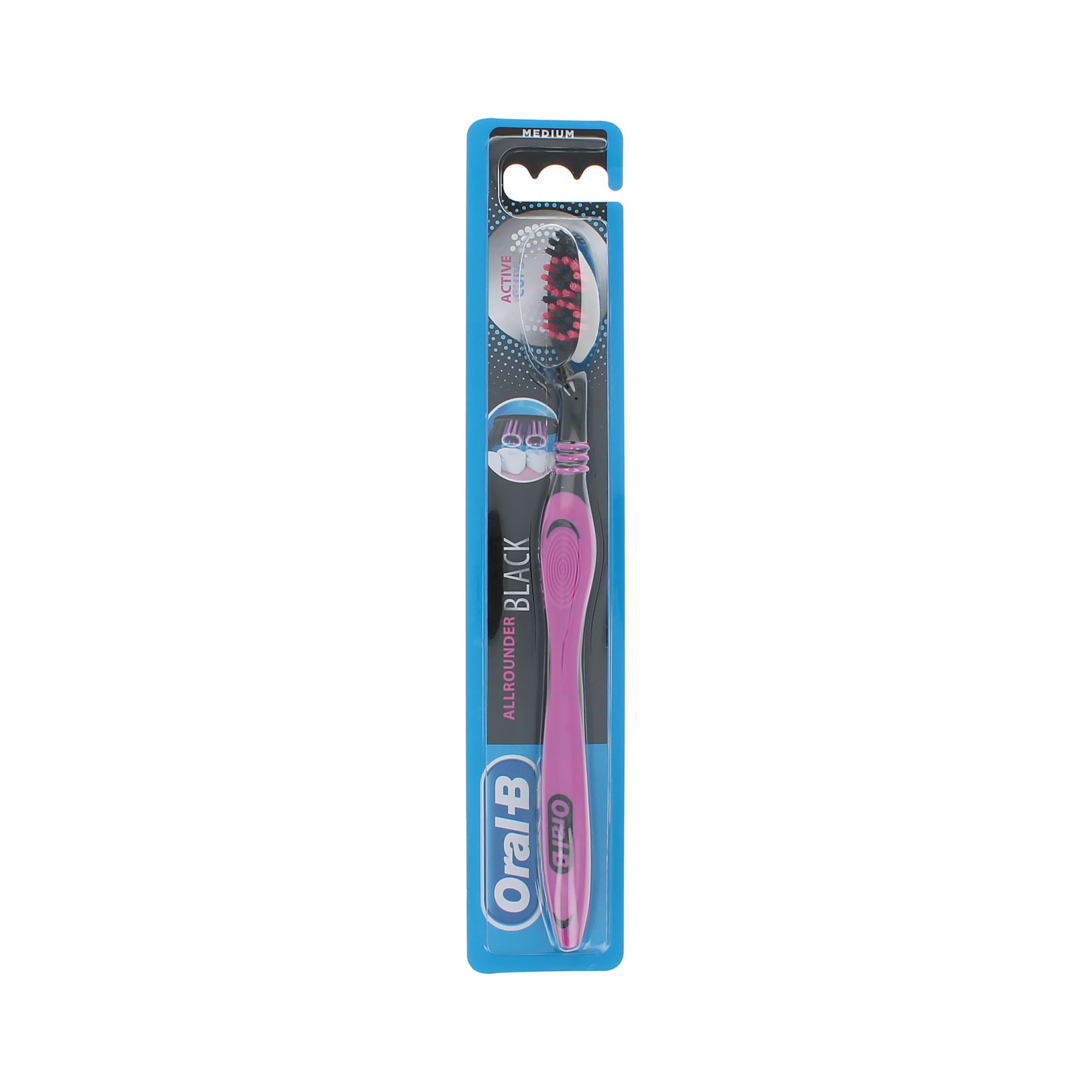 Oral-B Allrounder Black Tandenborstel - Medium Pink