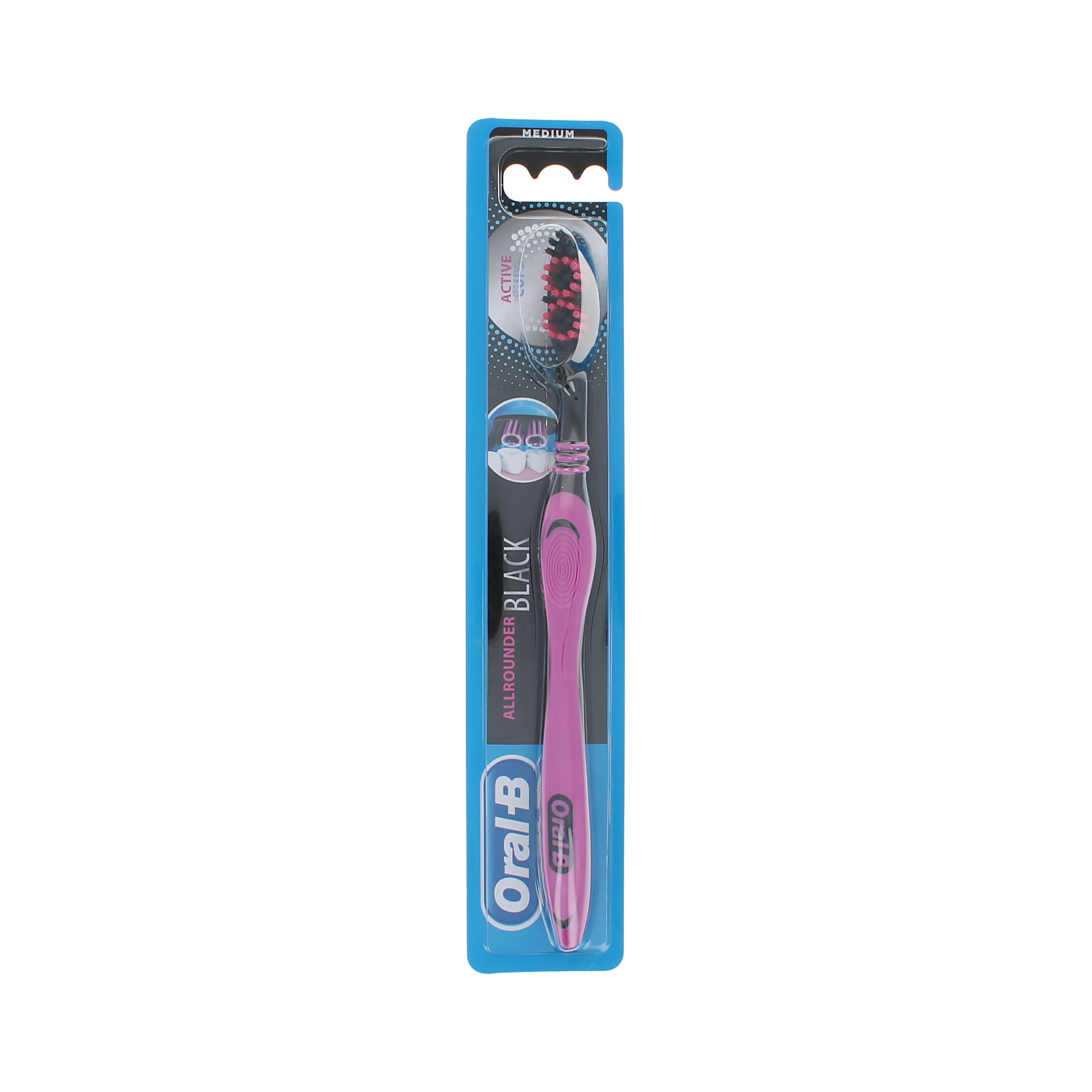 Oral-B Allrounder Black Tandenborstel - Medium Pink
