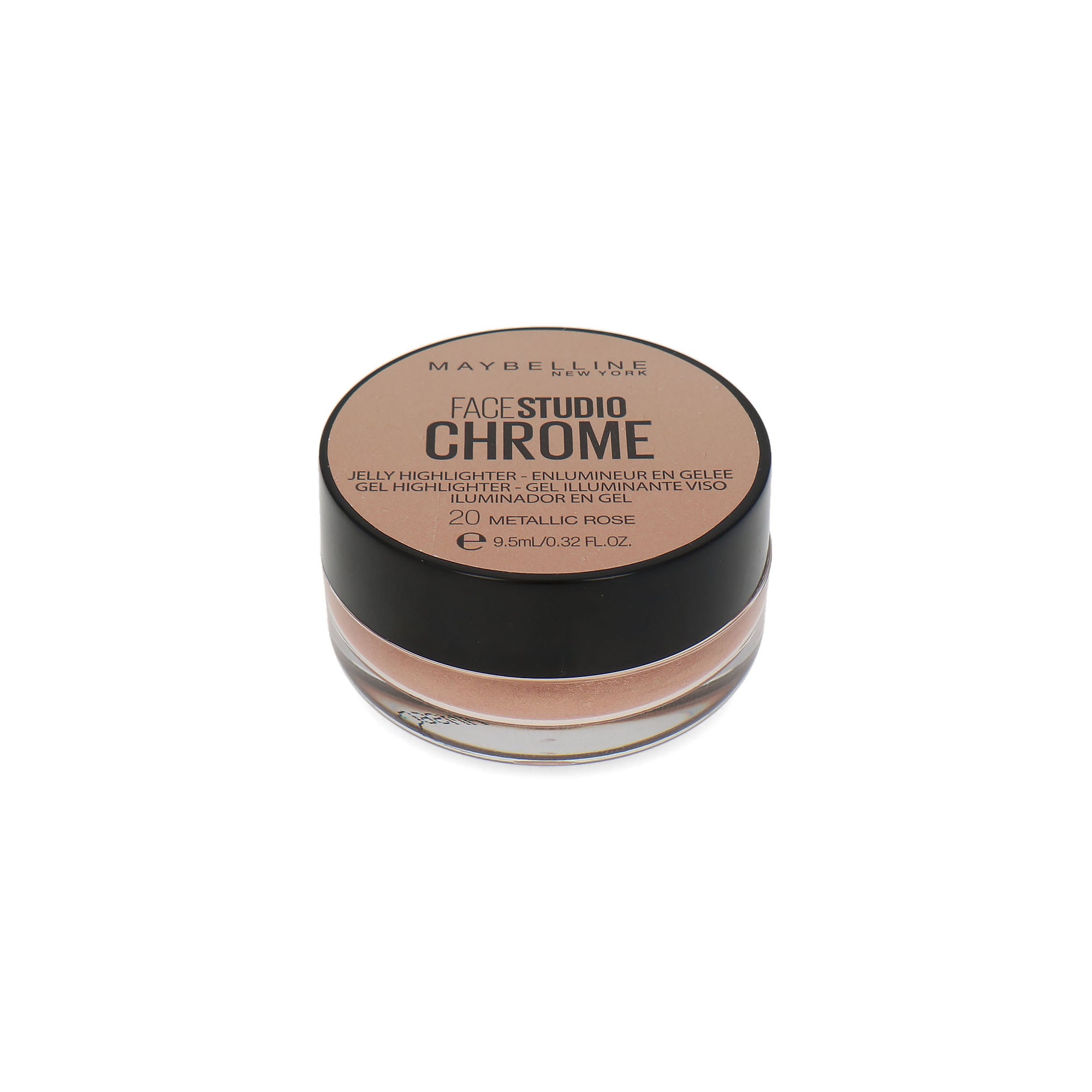 Maybelline Face Studio Chrome Jelly Highlighter - 20 Metallic Rose