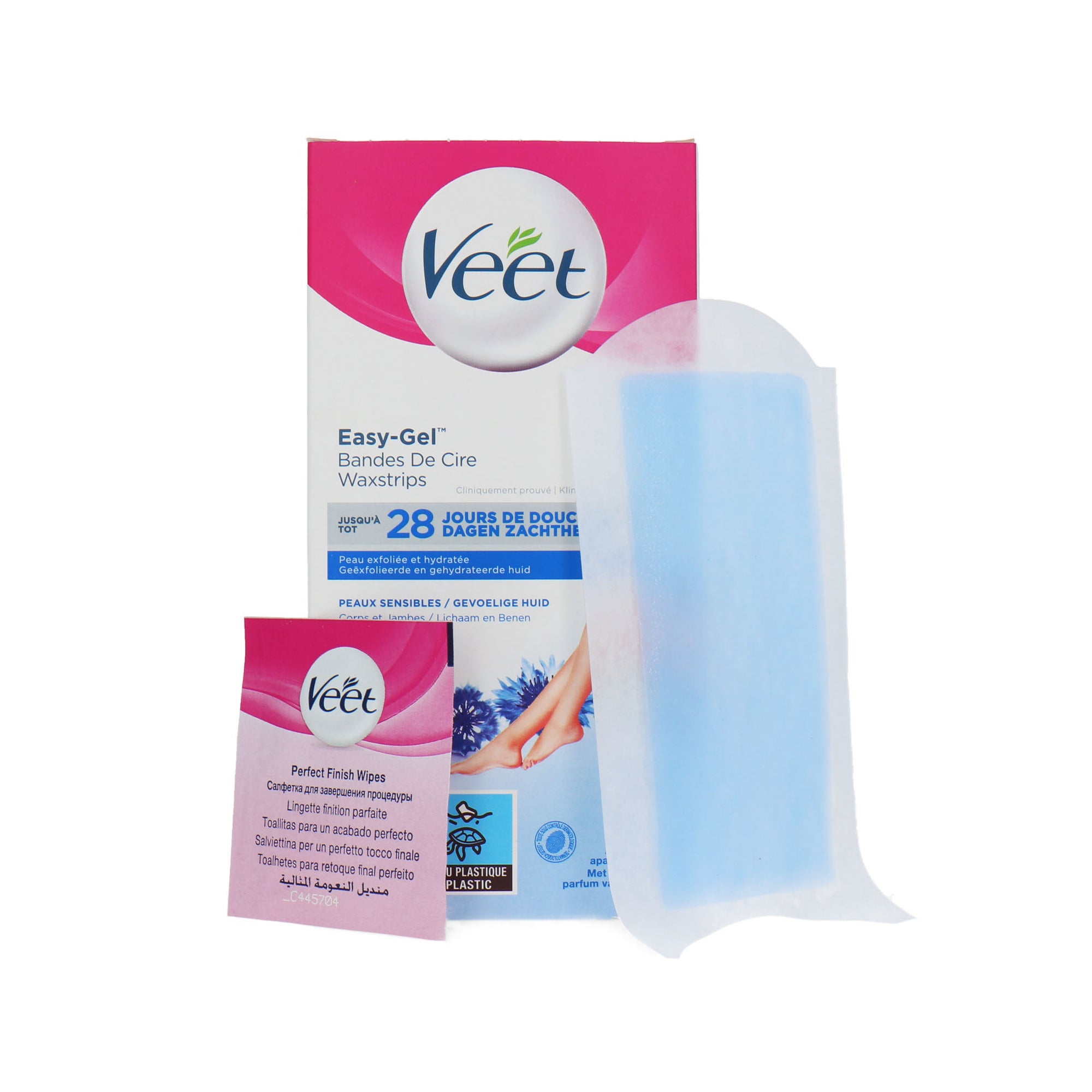 Veet Easy-Gel Waxstrips (40 strips) (voor gevoelige huid)