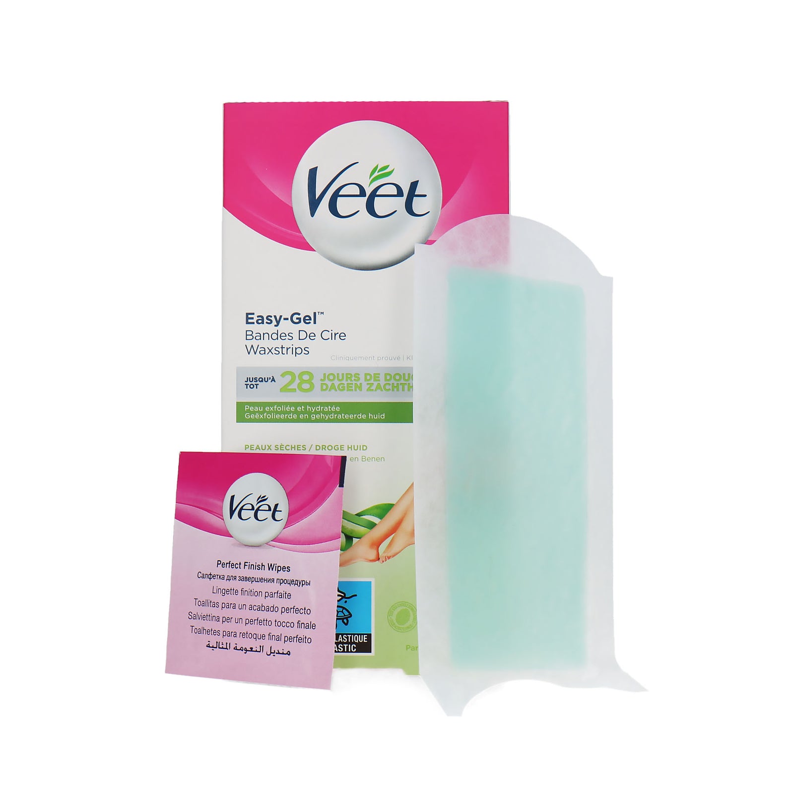 Veet Easy-Gel Waxstrips (40 strips) (voor droge huid)