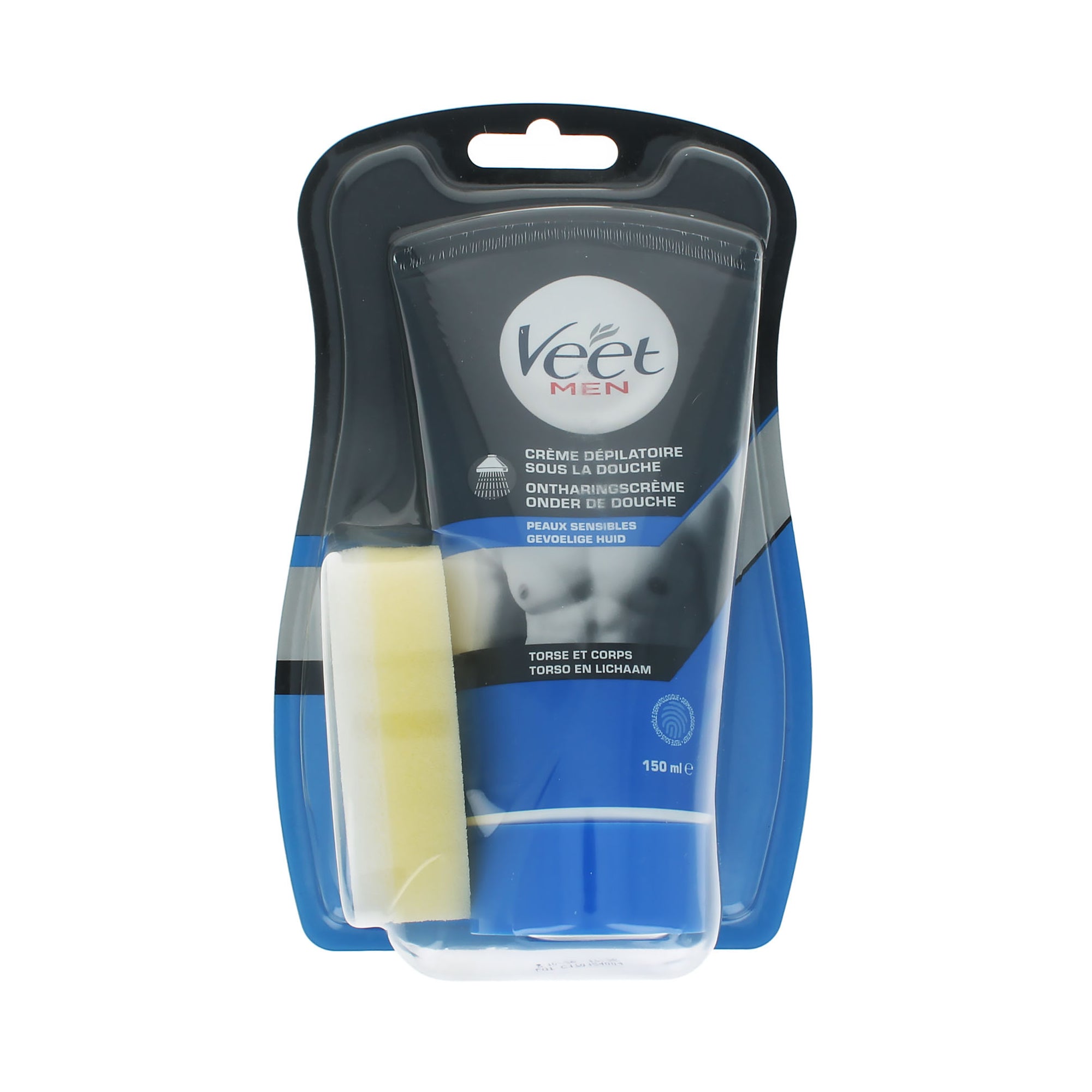 Veet Men In Shower Depilatory Cream - 150 ml (voor gevoelige huid)