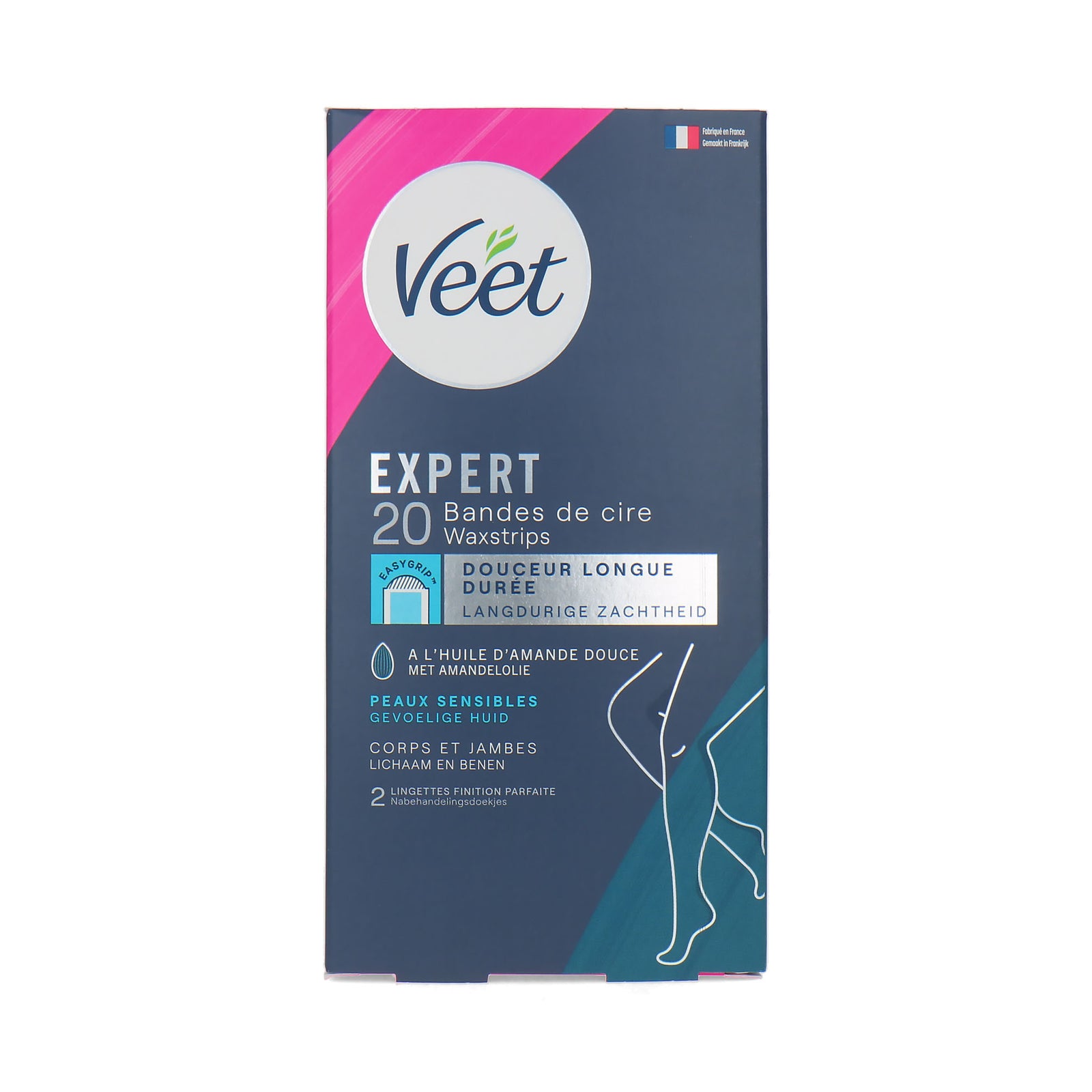 Veet Expert 20 Wax Strips Body & Legs (Für empfindliche Haut)