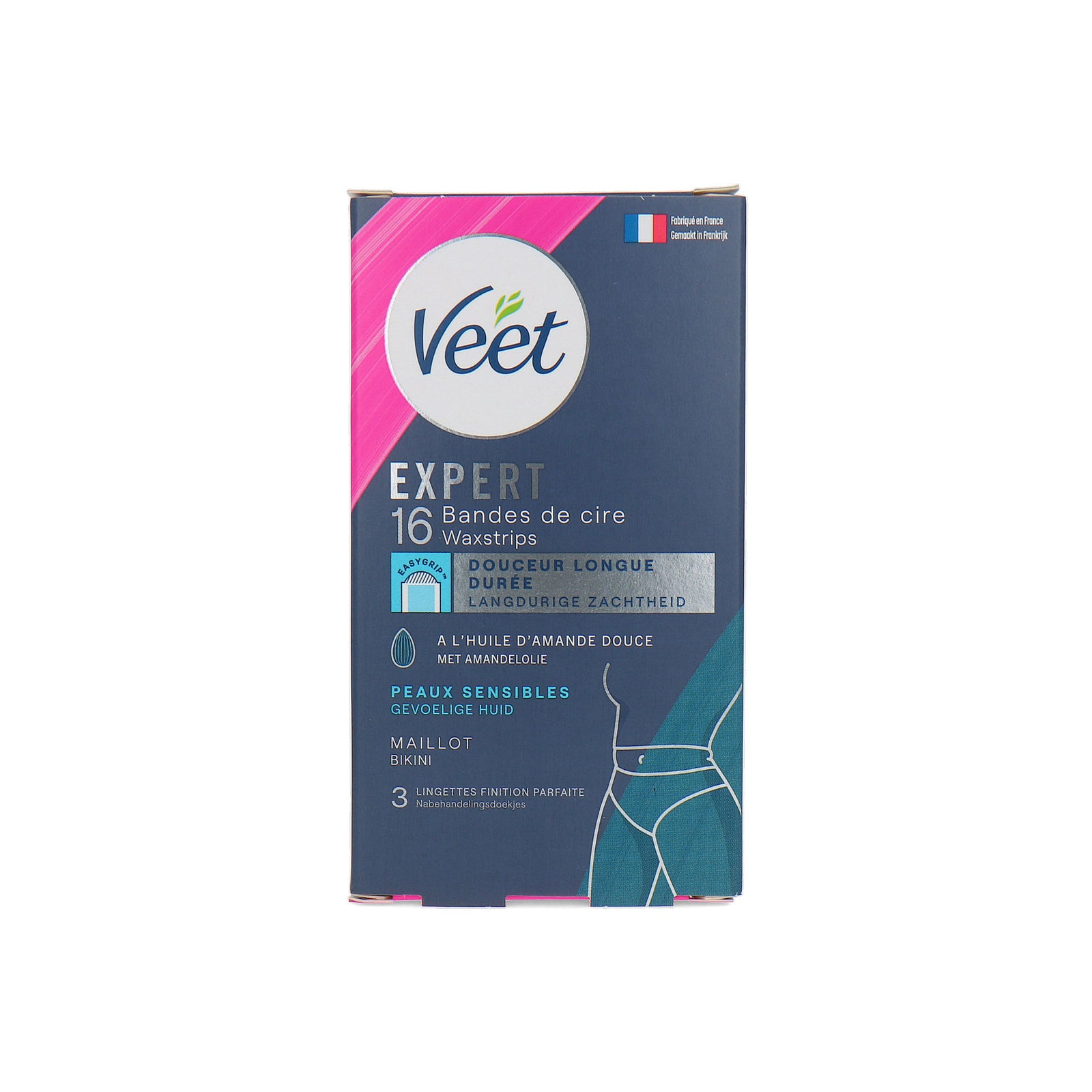 Veet Expert 16 Wachsstreifen Bikini (für empfindliche Haut)