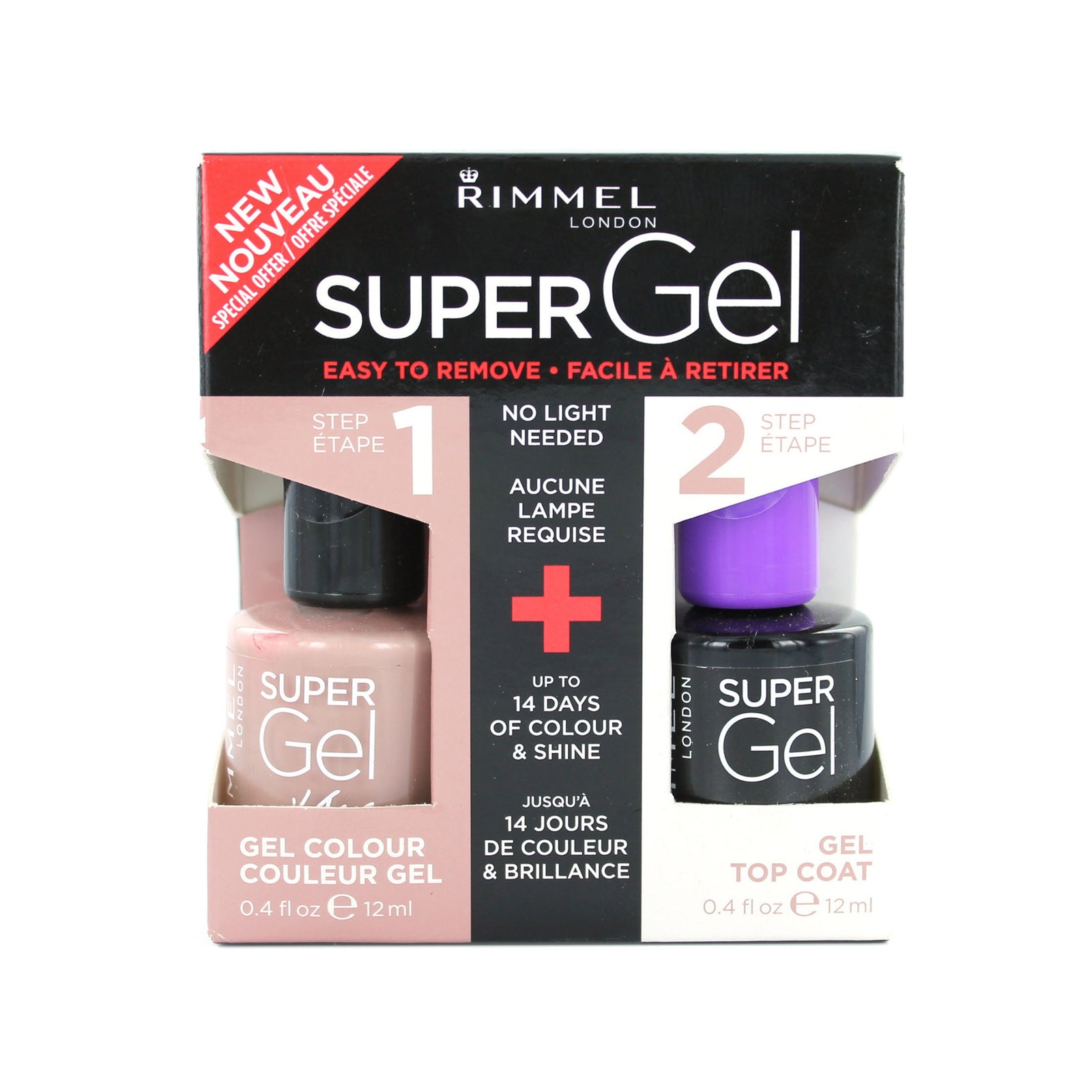 Rimmel Super Gel Duo Nagellak - 012 Soul Session + Topcoat