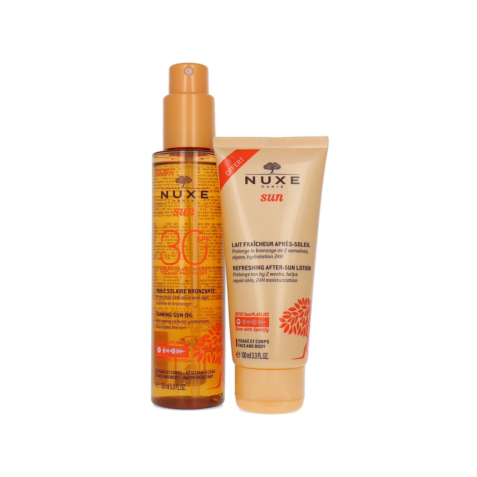 Nuxe SunTanning Sun Oil SPF 30 + Refreshing After Sun Lotion - 250 ml