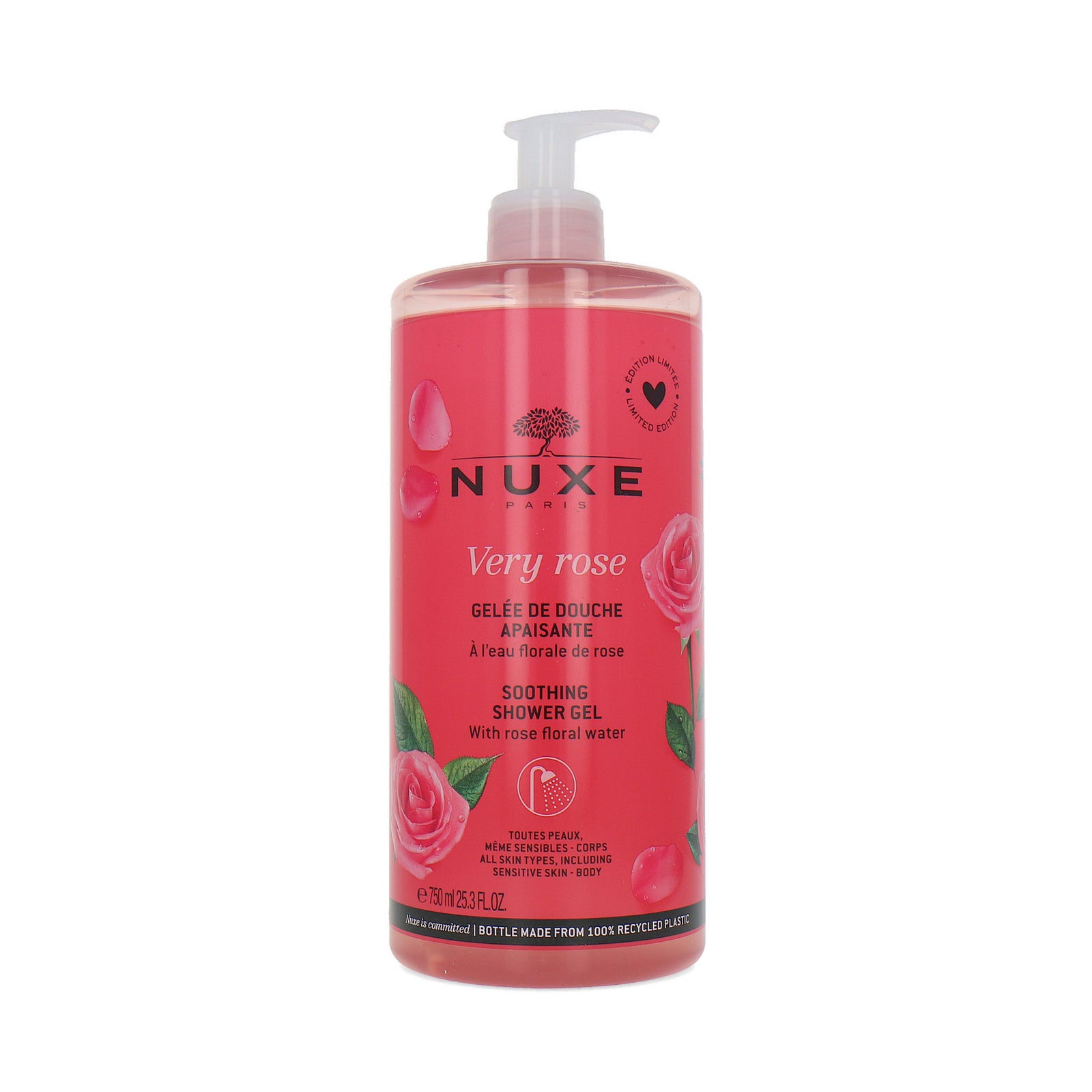 Nuxe Very Rose Soothing Shower Gel - 750 ml