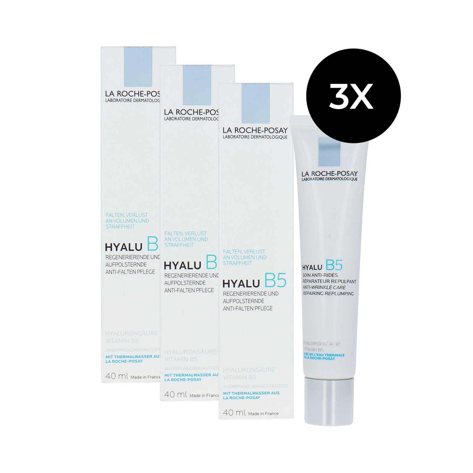 La Roche-Posay Hyalu B5 Ant-Wrinkle Cream - 3 x 40 ml