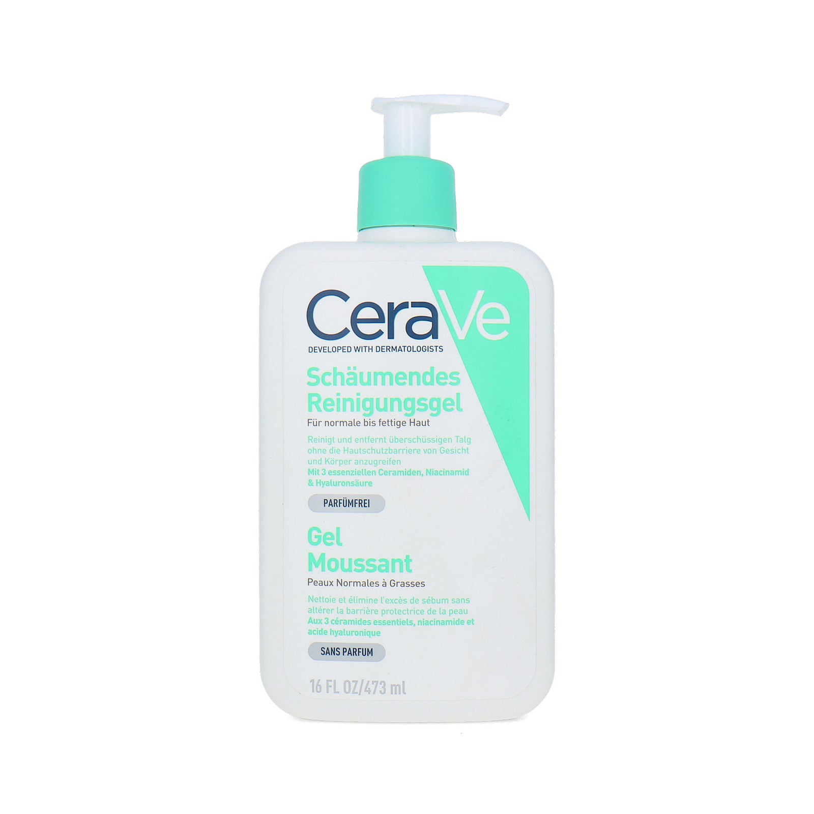 Cerave Foaming Gel - 473 ml (parfumvrij)