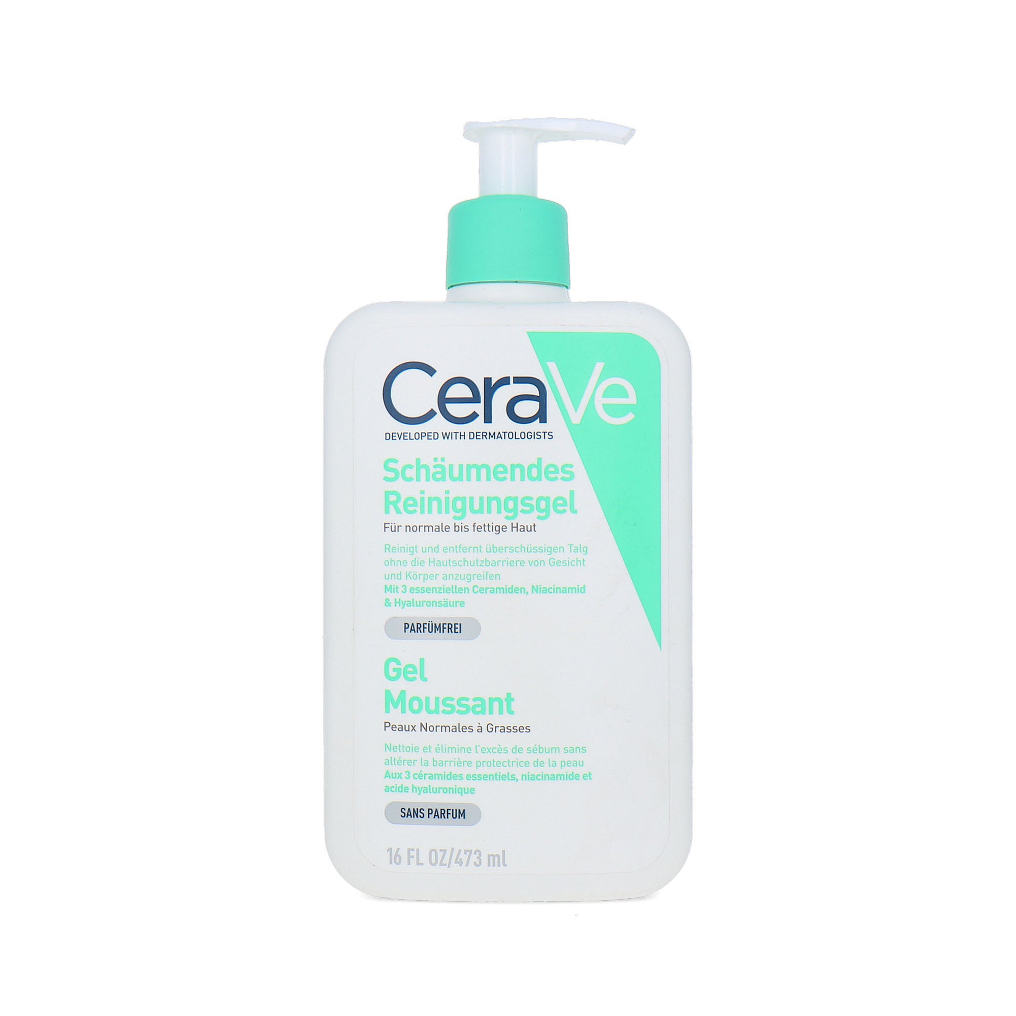 Cerave Foaming Gel - 473 ml (parfumvrij)