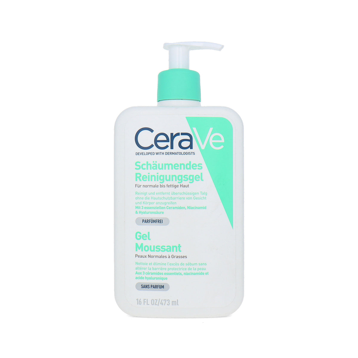 Cerave Foaming Gel - 473 ml (parfumvrij)