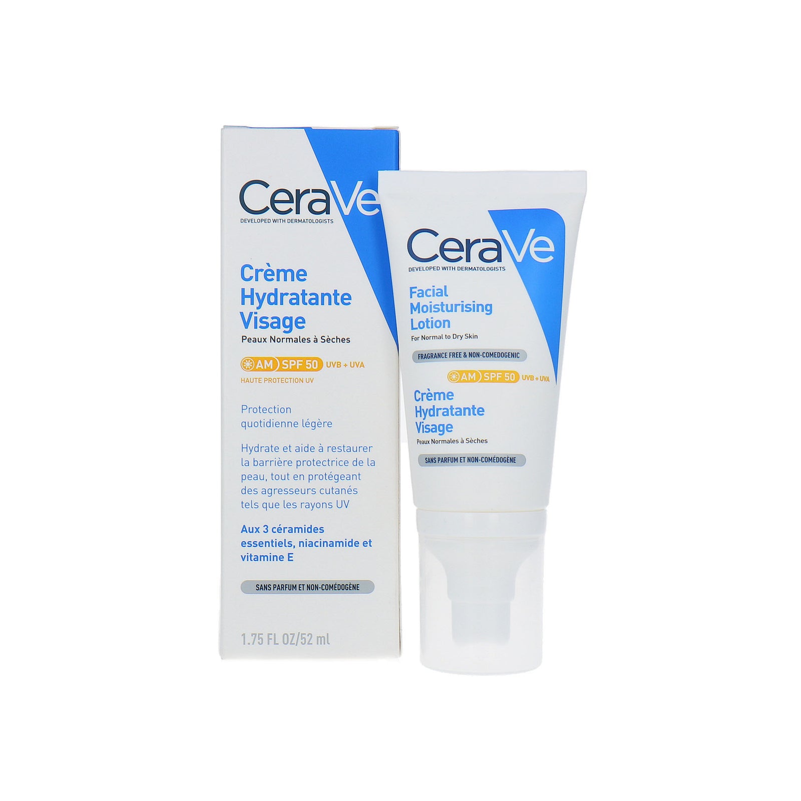 Cerave Facial Moisturising Lotion SPF 50 - 52 ml (parfumvrij)