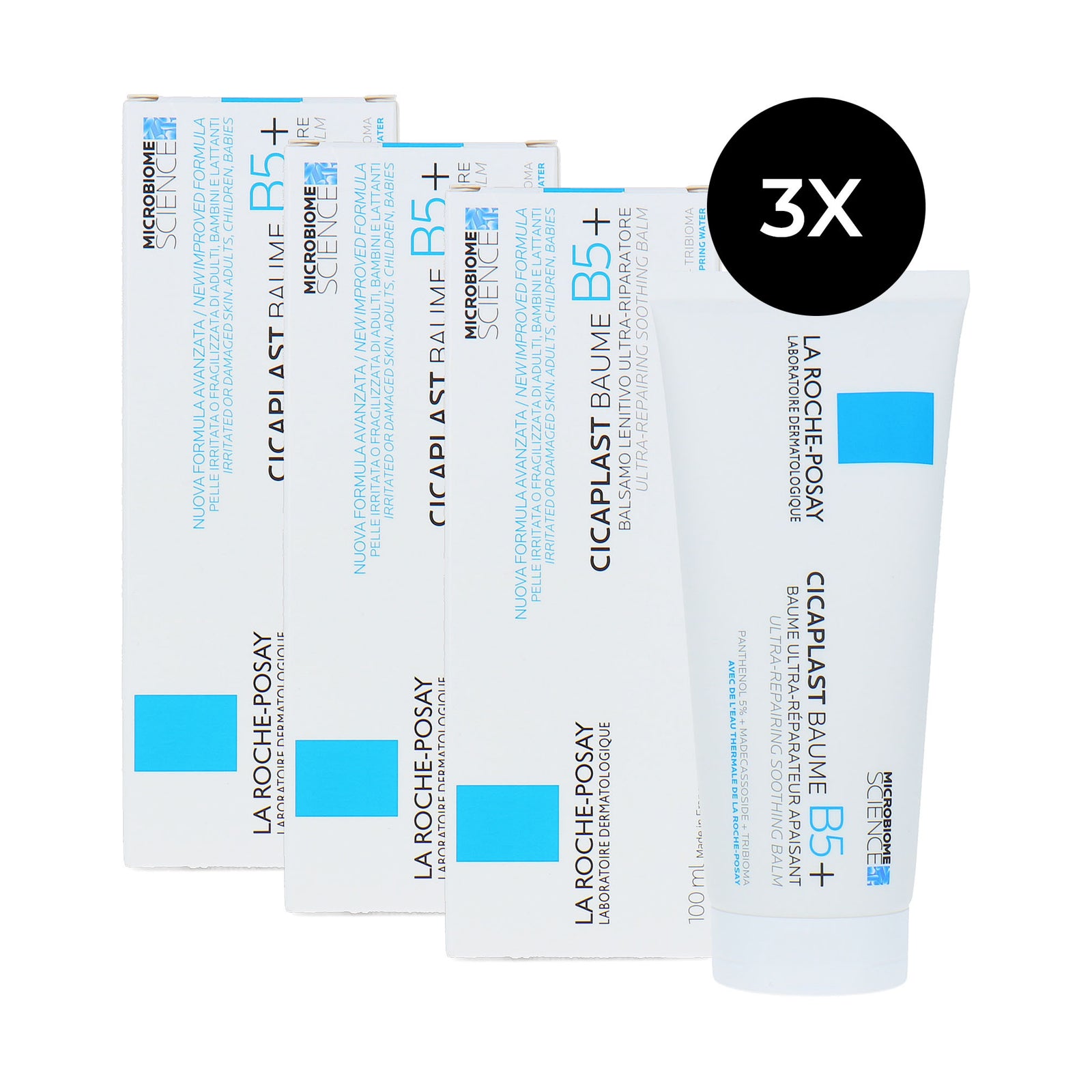 La Roche-Posay Cicaplast Baume B5+ Repair Balm - 3 x 100 ml