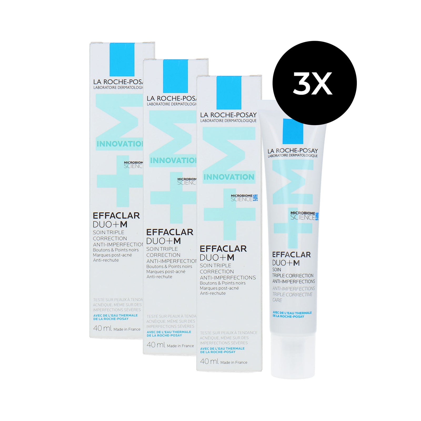 La Roche-Posay Effaclar Duo+M Anti-Imperfections Triple Corrective Care - 40 ml