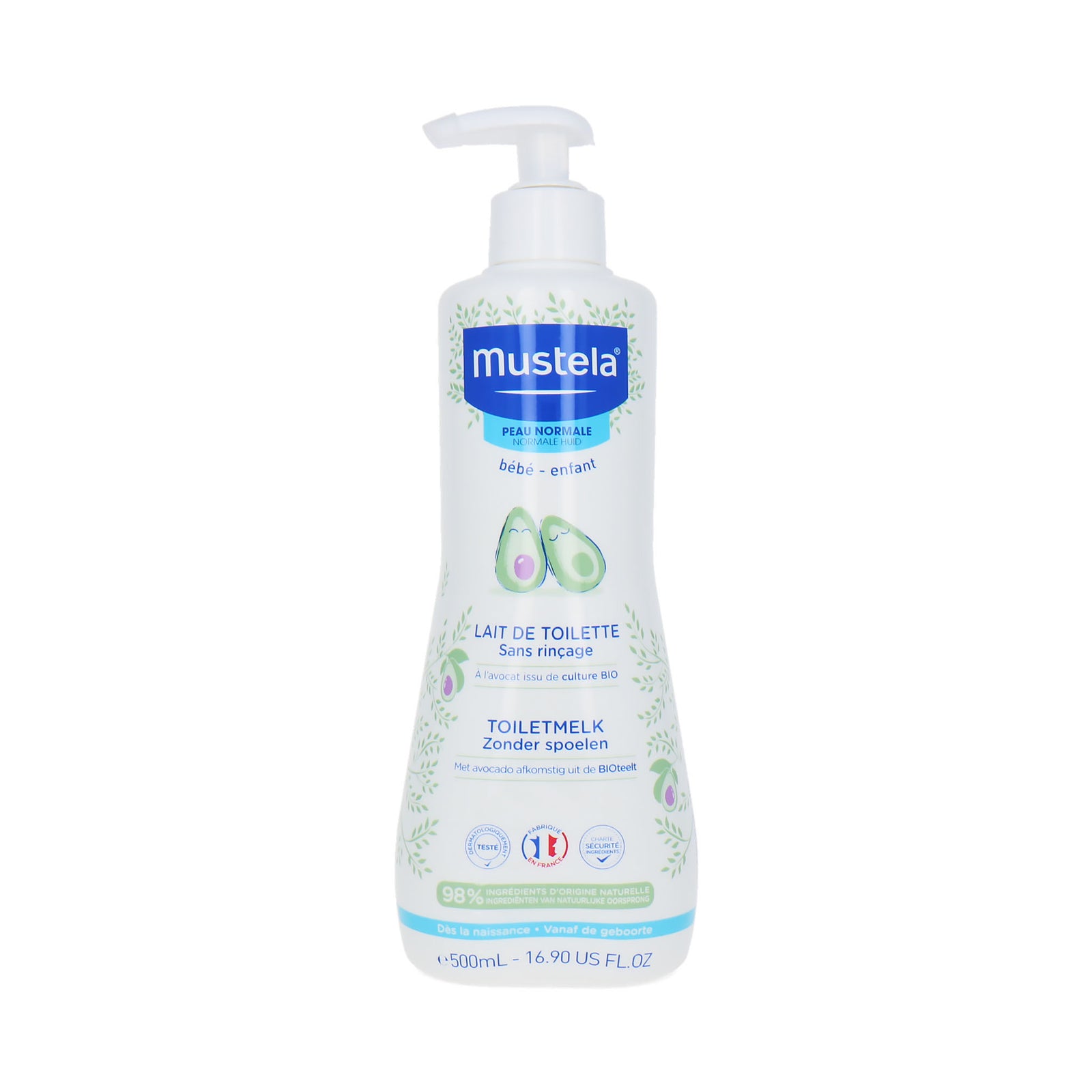 Mustela No Rinse Body Milk - 500 ml