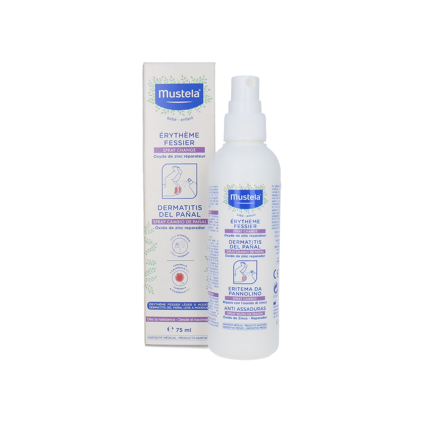 Mustela Diaper Change Spray - 75 ml